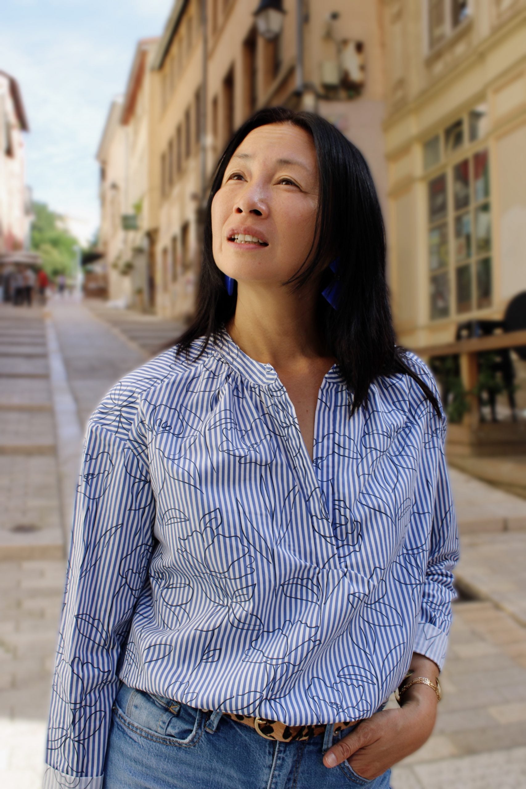 My Dress Made - Alyzee Striped & Floral Pure Cotton Fabric