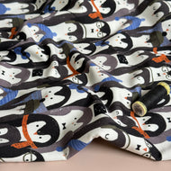 Penguin Huddle Peach Soft Cotton Sweat-shirting