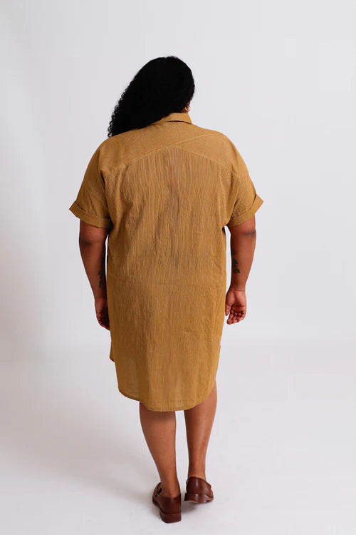 Sewing Kit - RIVI Blouse & Dress in Cotton or Linen fabrics (multiple choice of colours & stripes)