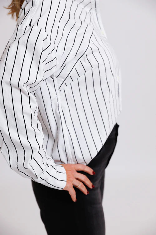 Sewing Kit - RIVI Blouse & Dress in Cotton or Linen fabrics (multiple choice of colours & stripes)