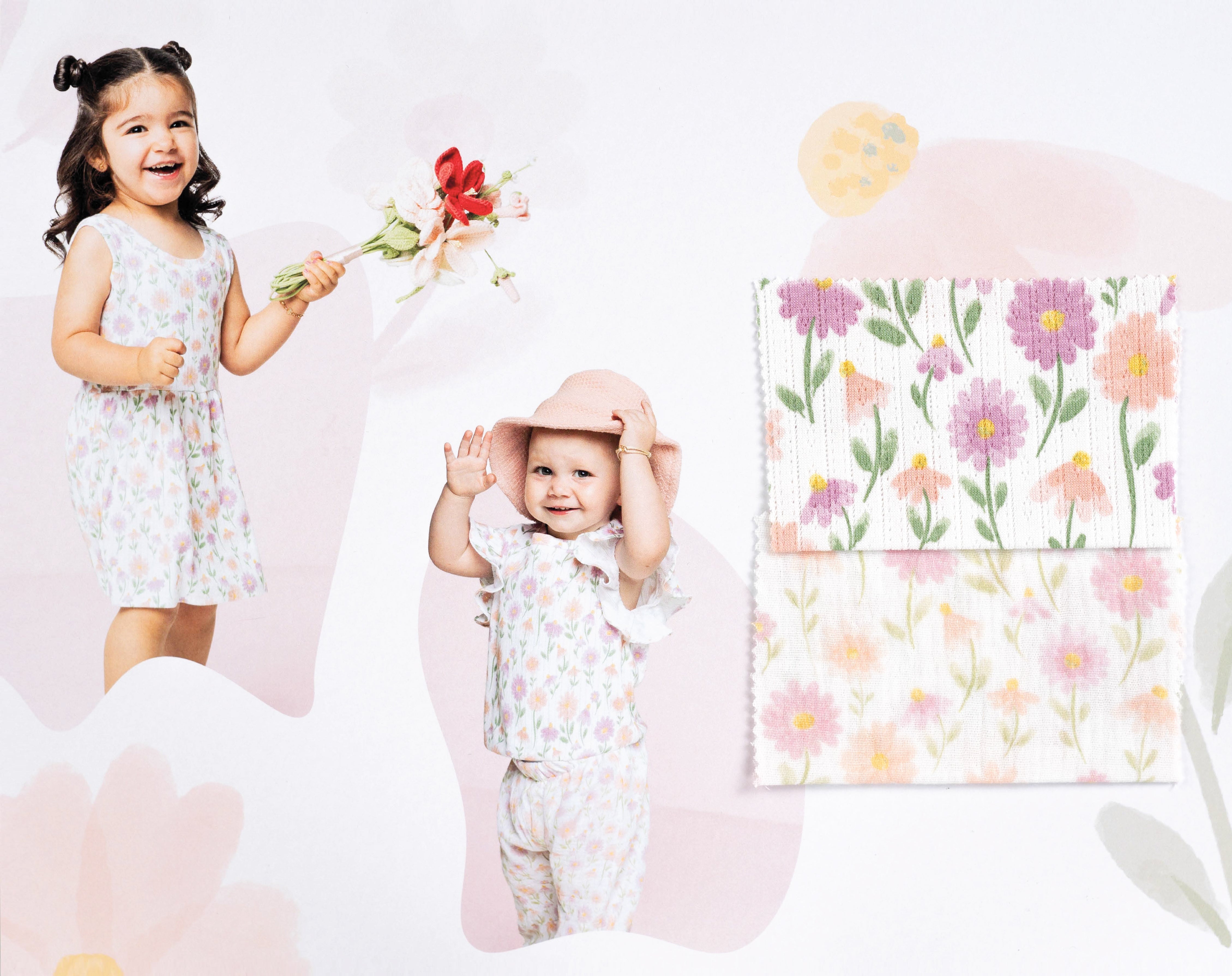 Asters Cotton Double Gauze