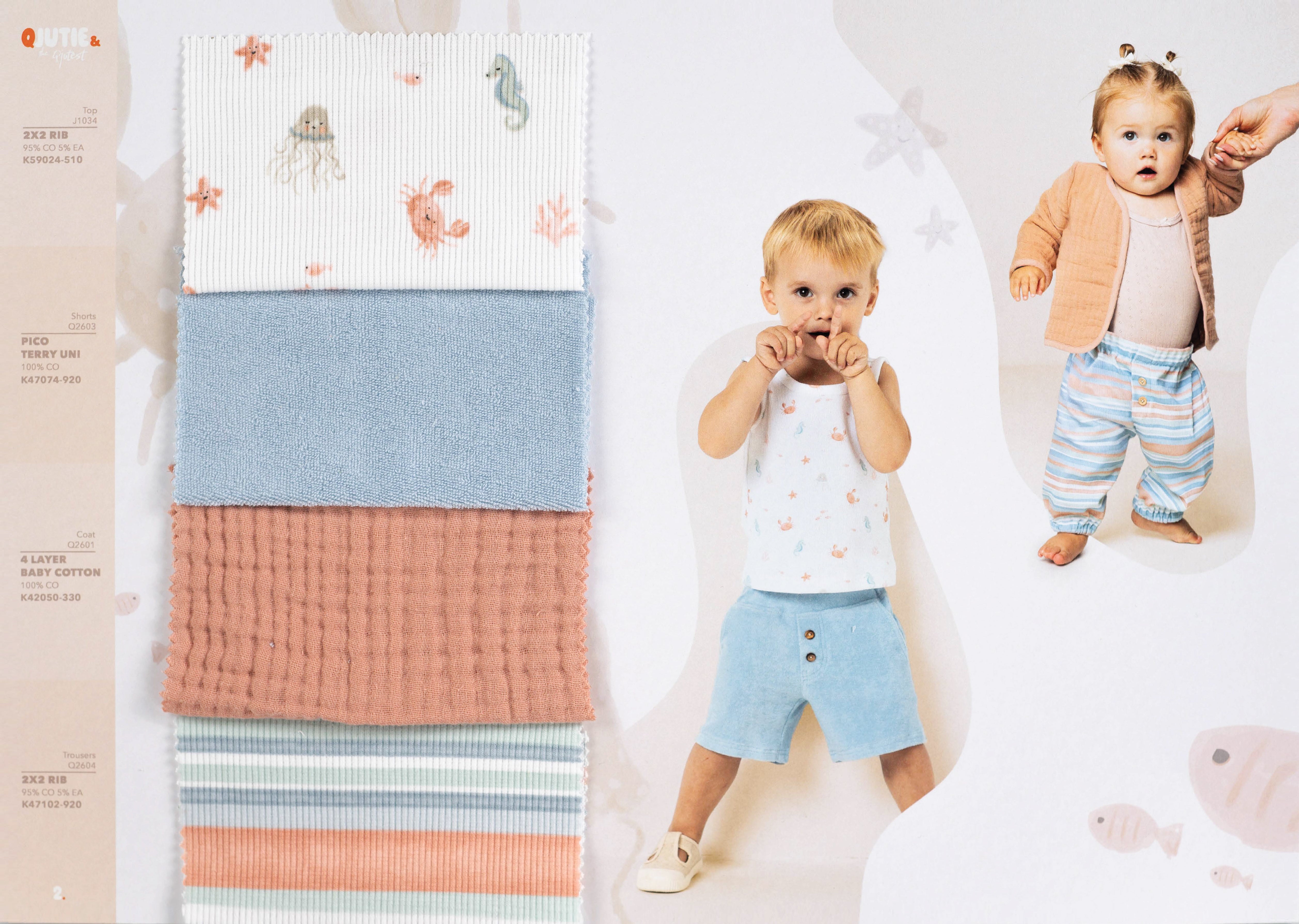 Cotton Towelling Terry Fabric in Dusty Blue