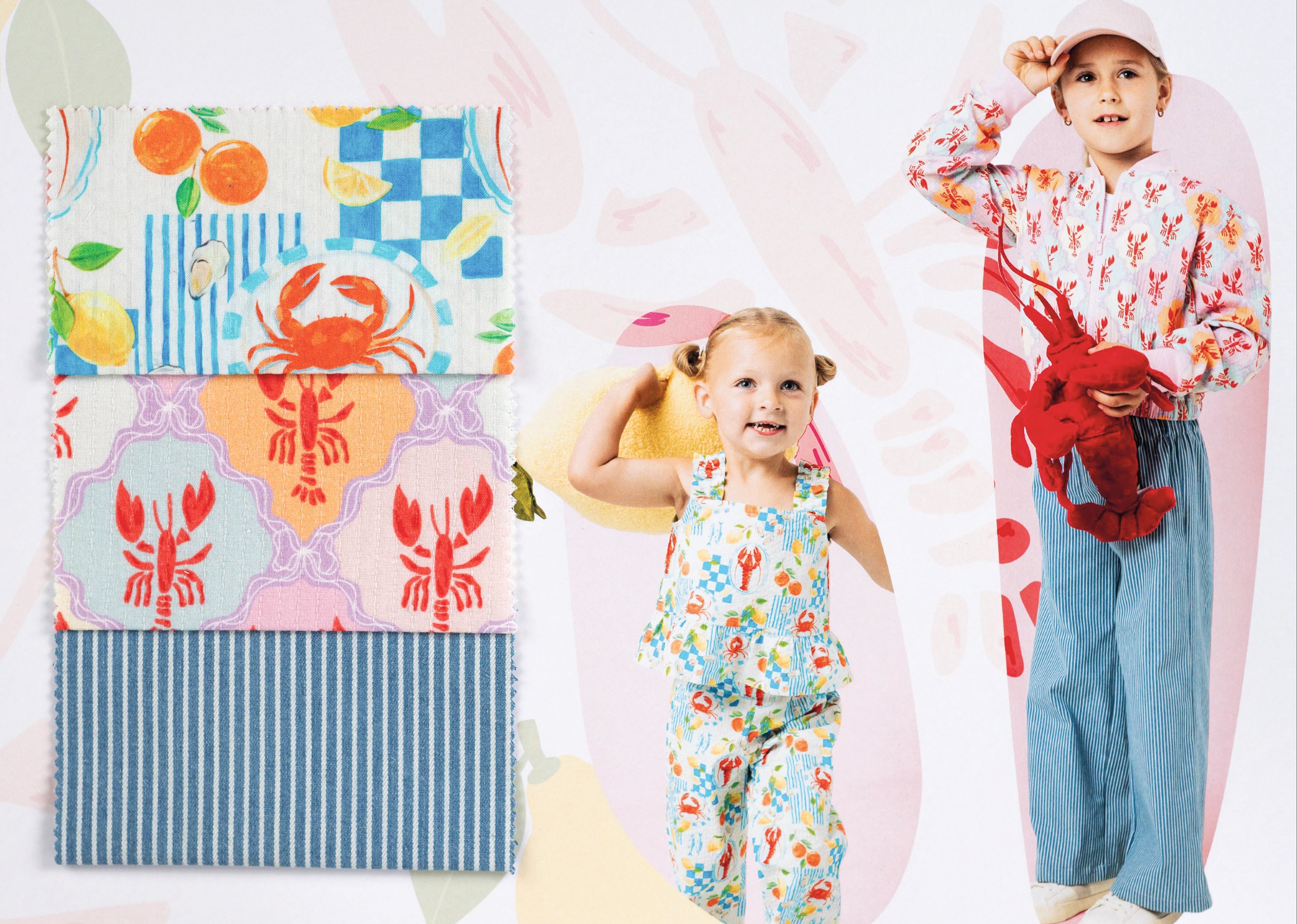 Striped Denim Jacquard with Stretch