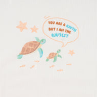 Turtles 2x2 Ribbed Cotton Jersey with Panel Print