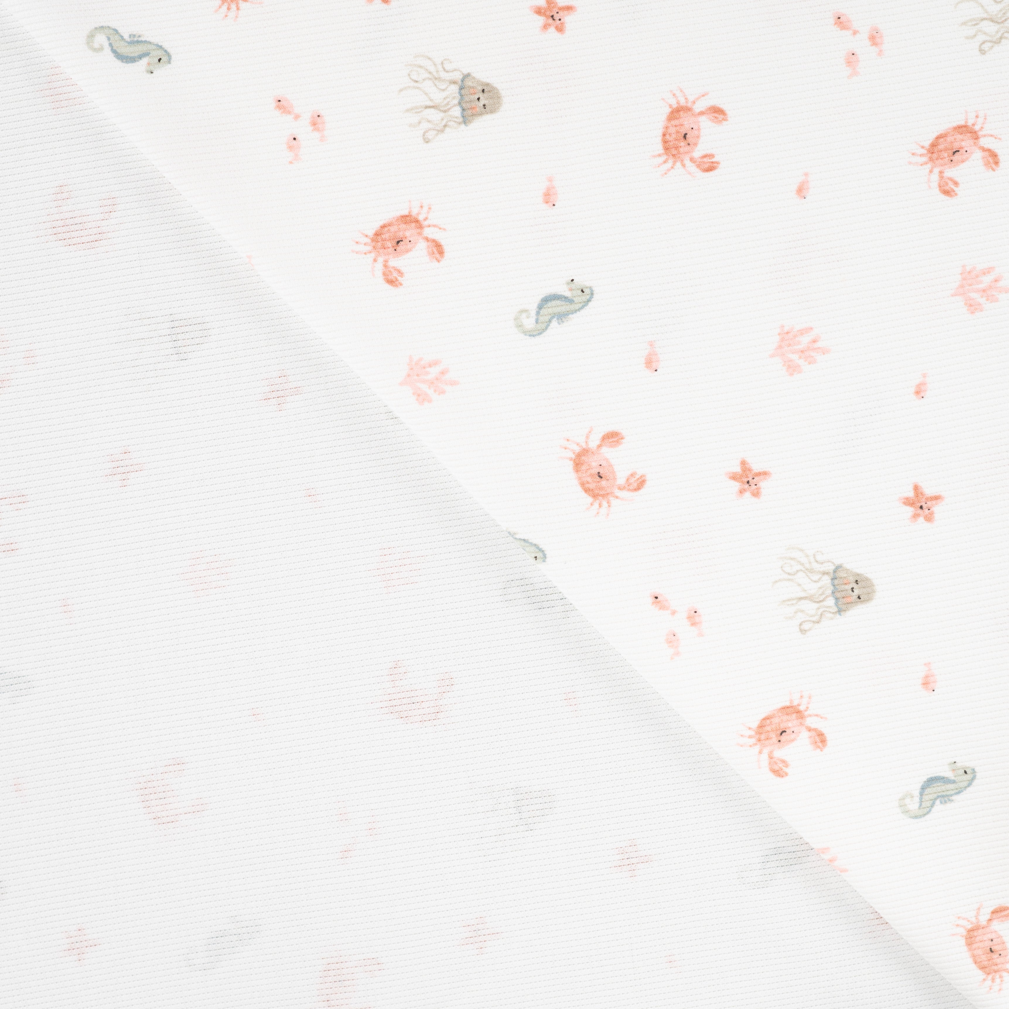 Cute Sea Creatures Cotton Ribbed Jersey