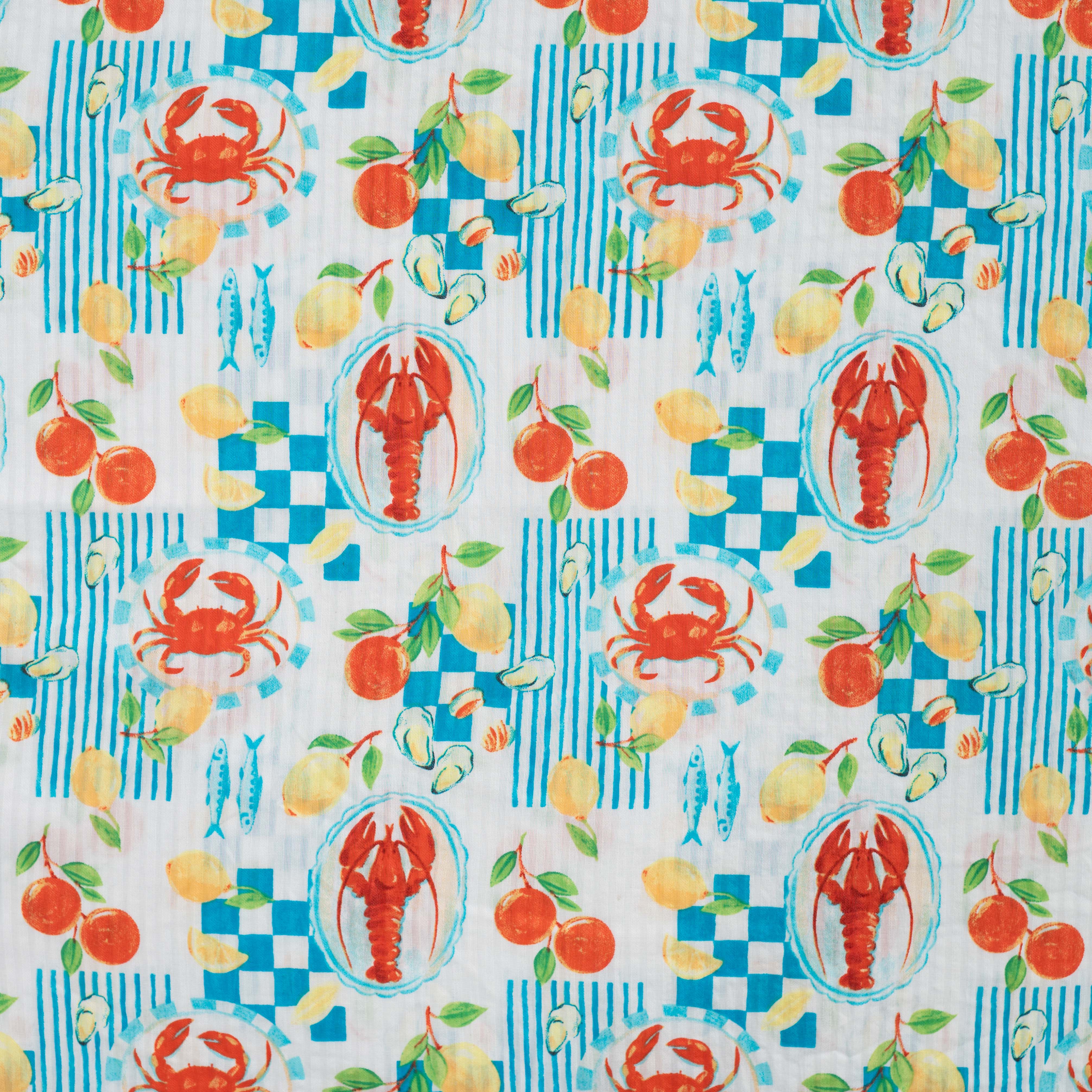 Summer Patchwork Cotton Seersucker Fabric