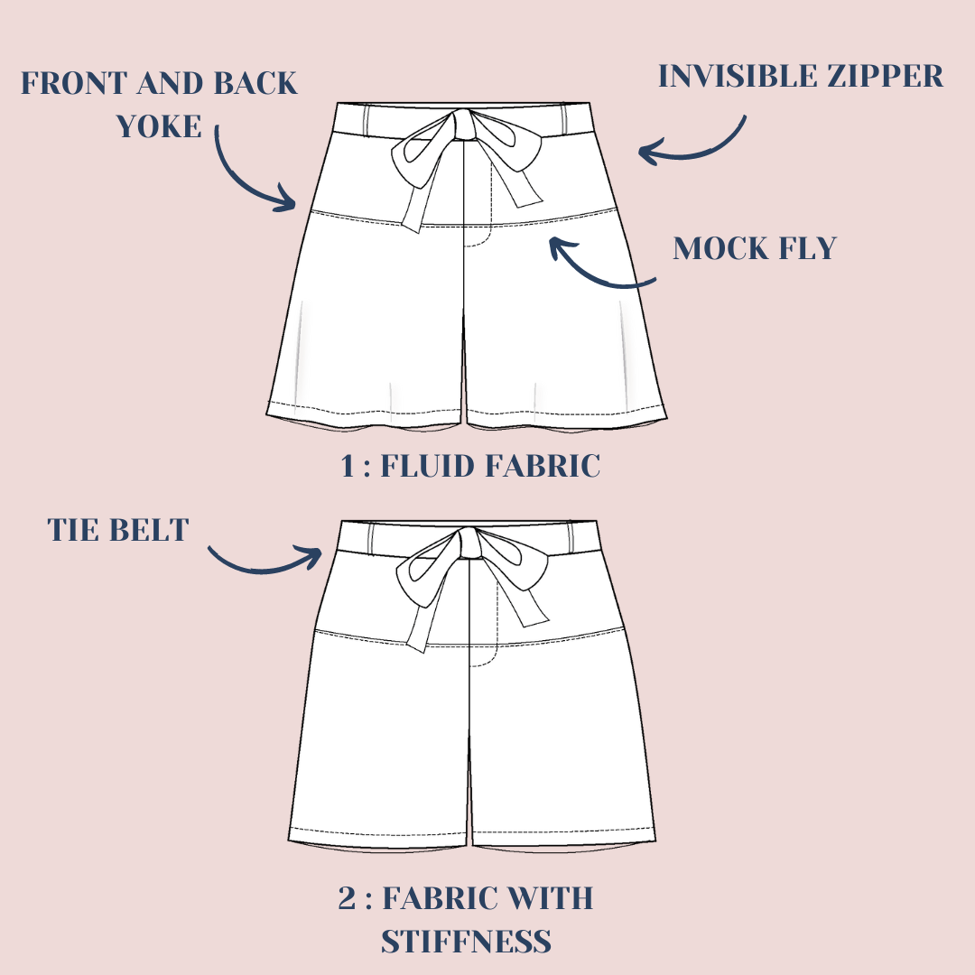 Lise Tailor - Frivole Shorts Sewing Pattern