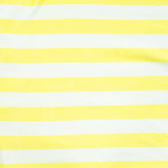 Cotton Sponge Terry Yellow Stripes on White