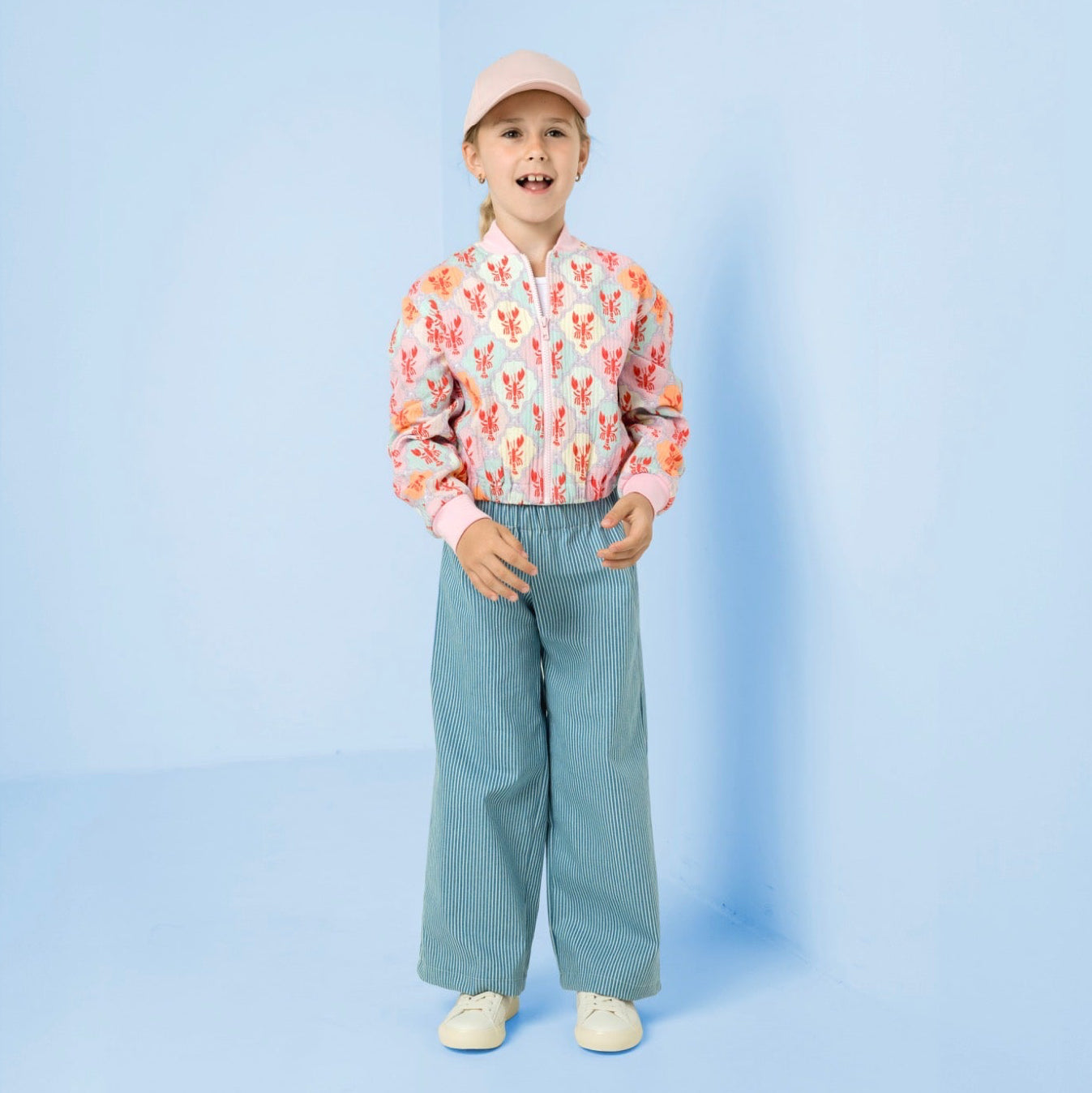 Striped Denim Jacquard with Stretch