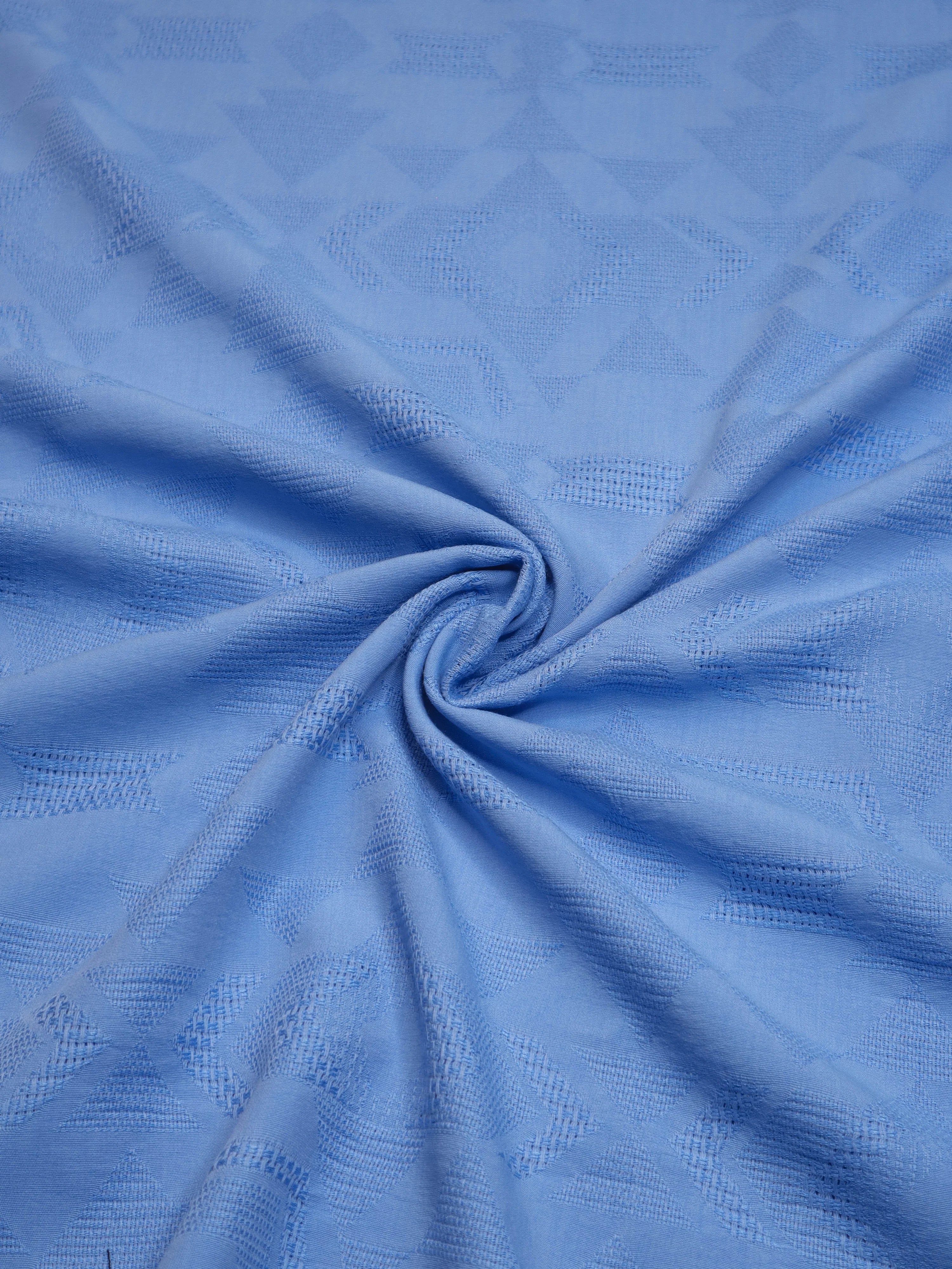 Meet MILK - VITA Jacquard ECOVERO™ Viscose + Cotton in Bright Blue
