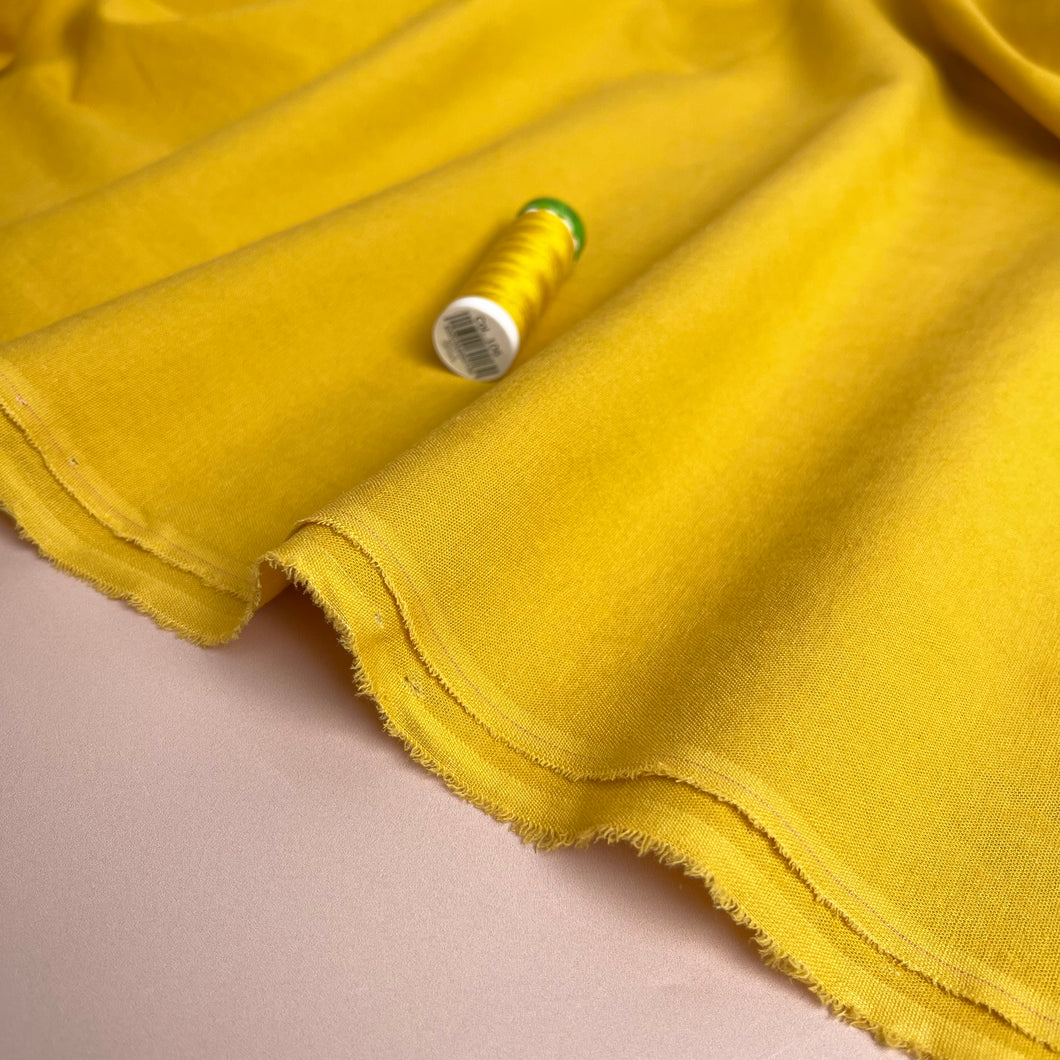 Sorona Linen in Yellow - New Eco Linen Blend Fabric