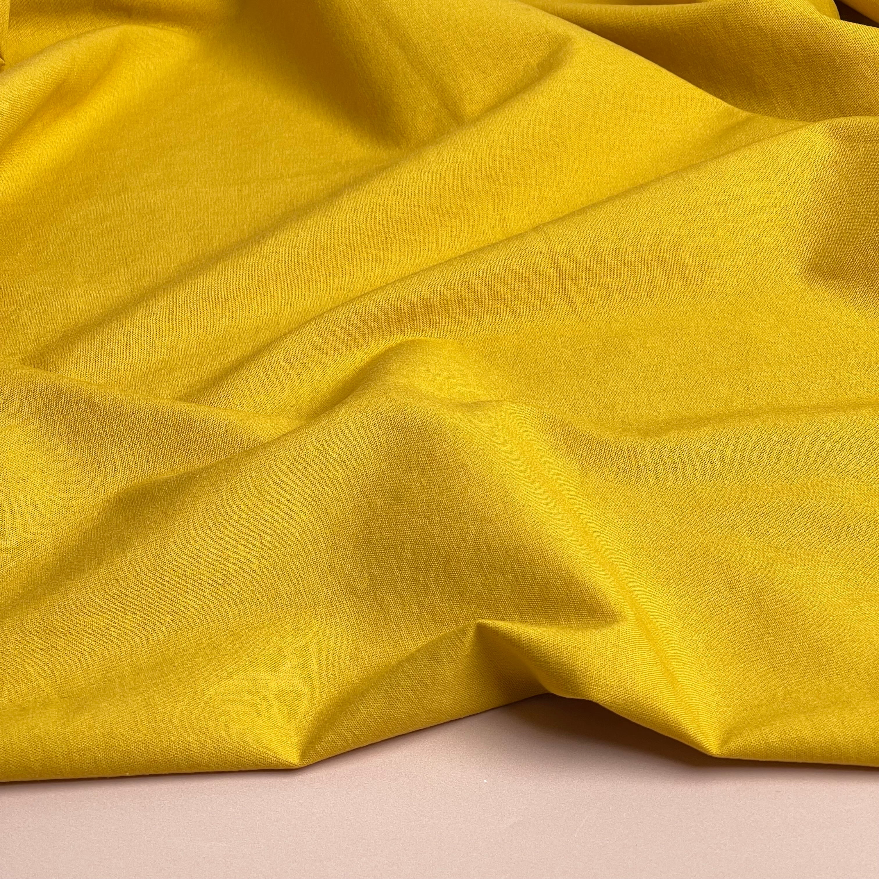 Sorona Linen in Yellow - New Eco Linen Blend Fabric