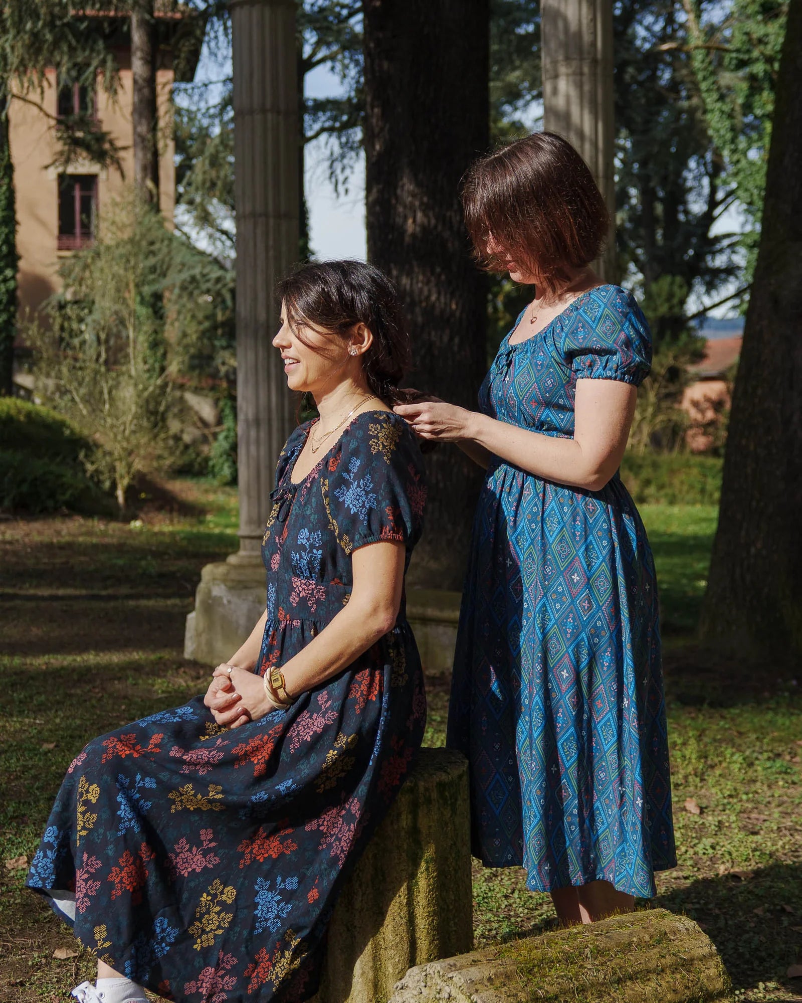 Lise Tailor - Empreinte Cross Stitch Viscose Fabric with LENZING™ ECOVERO™ fibres