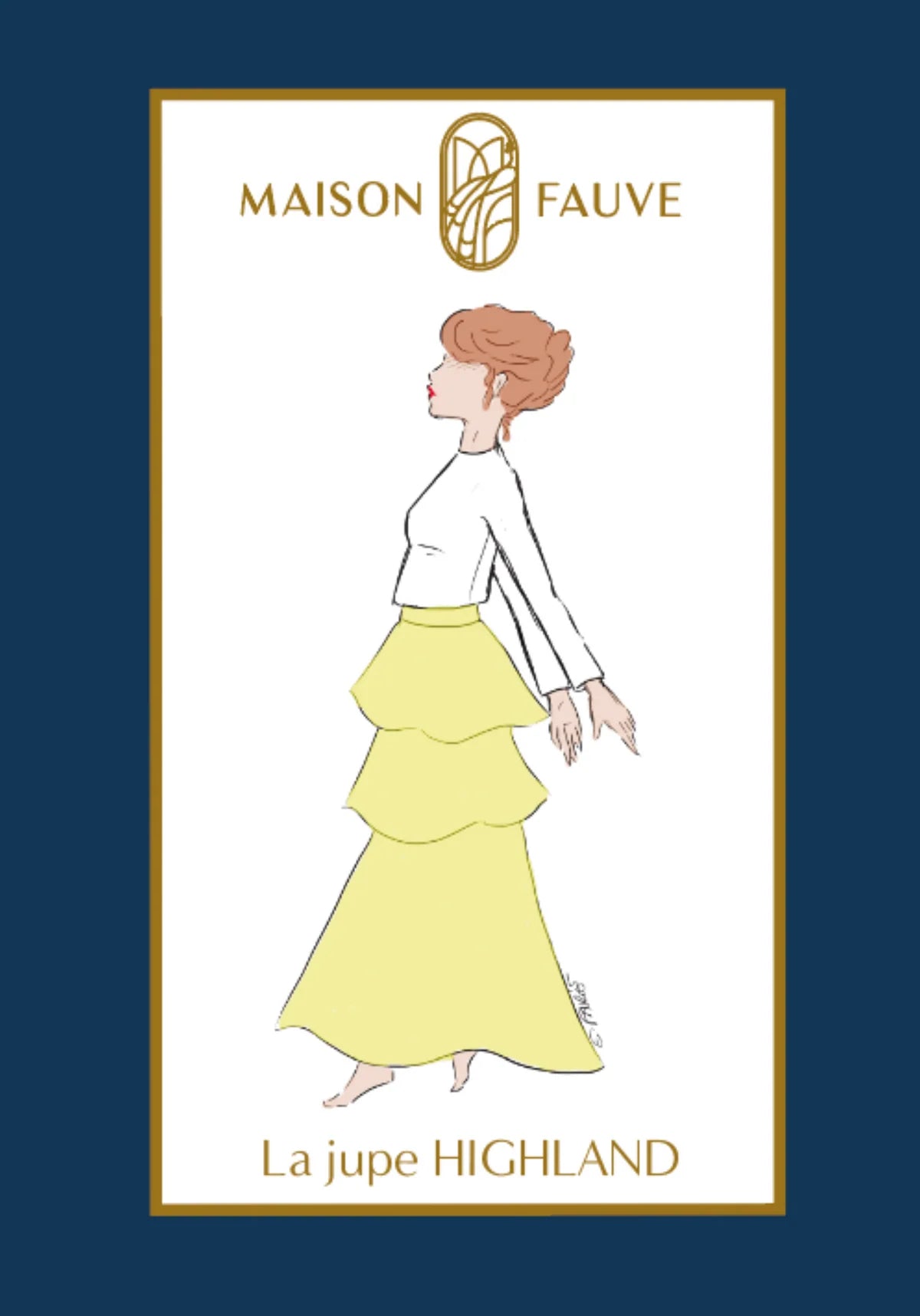 Maison Fauve - HIGHLAND Skirt Paper Sewing Pattern