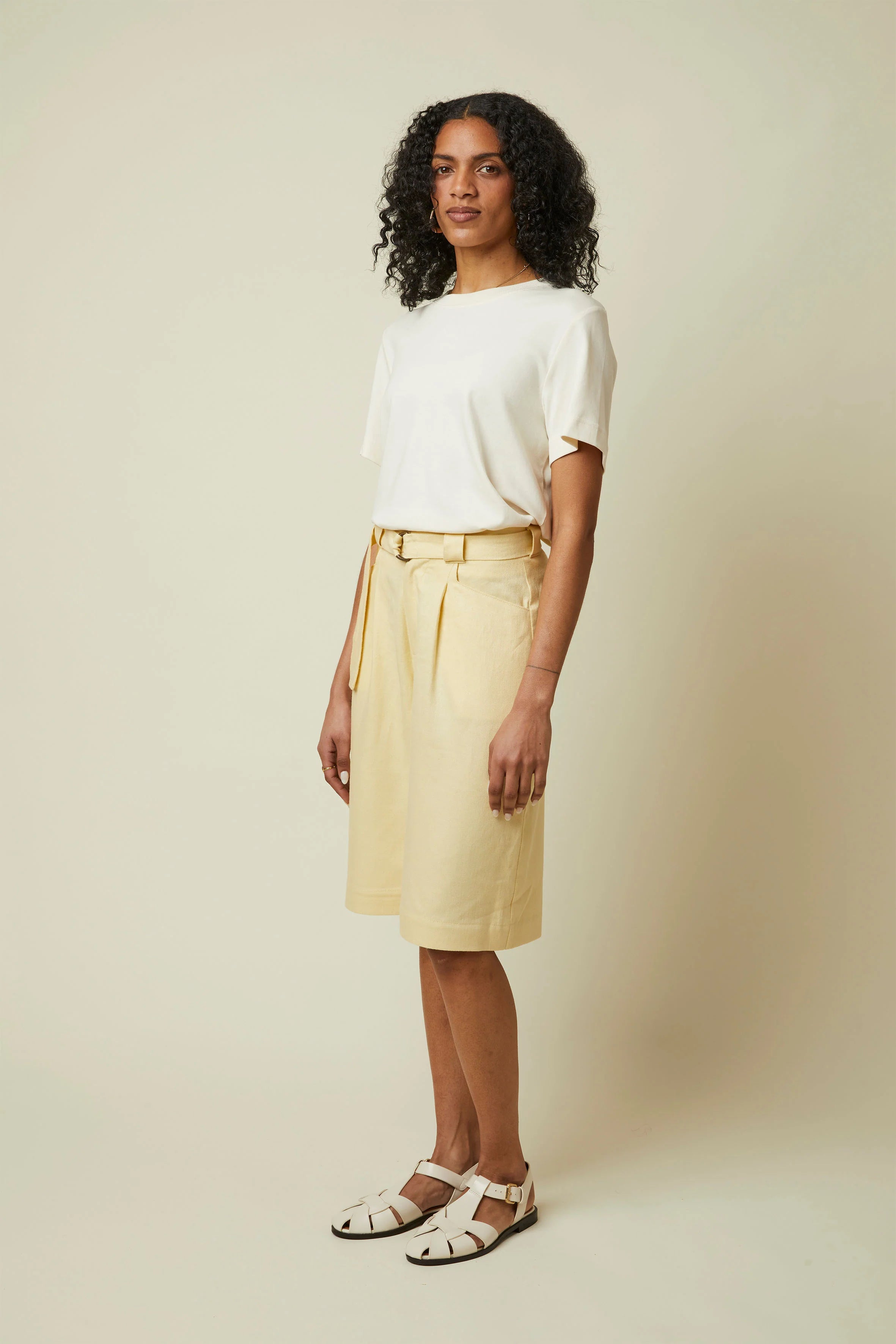 Atelier Brunette - Linen Viscose LivaEco™ Twill Fabric in Vanilla Ice