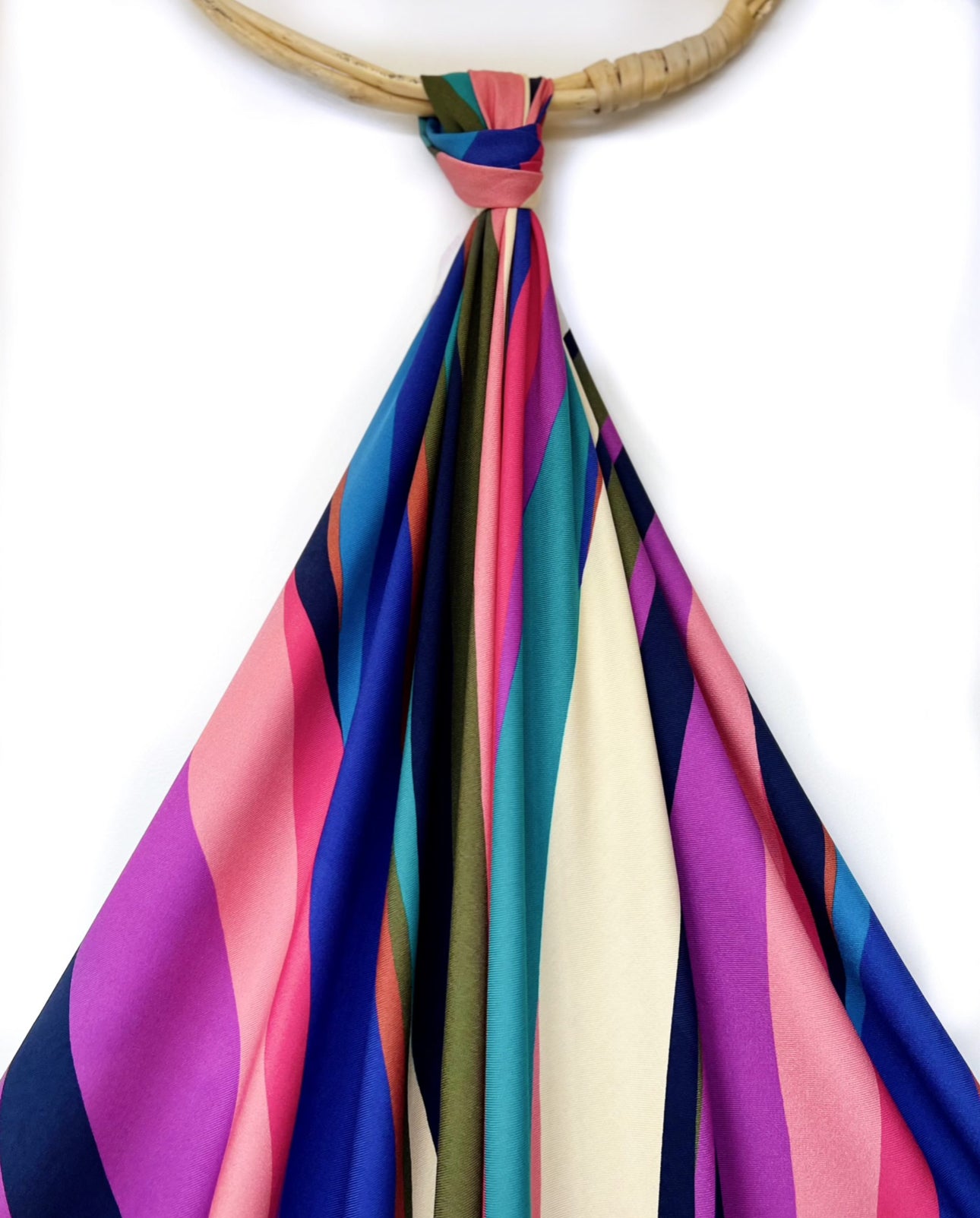 REMNANT 0.67 Metre - My Dress Made - Rainbow Viscose Twill Fabric