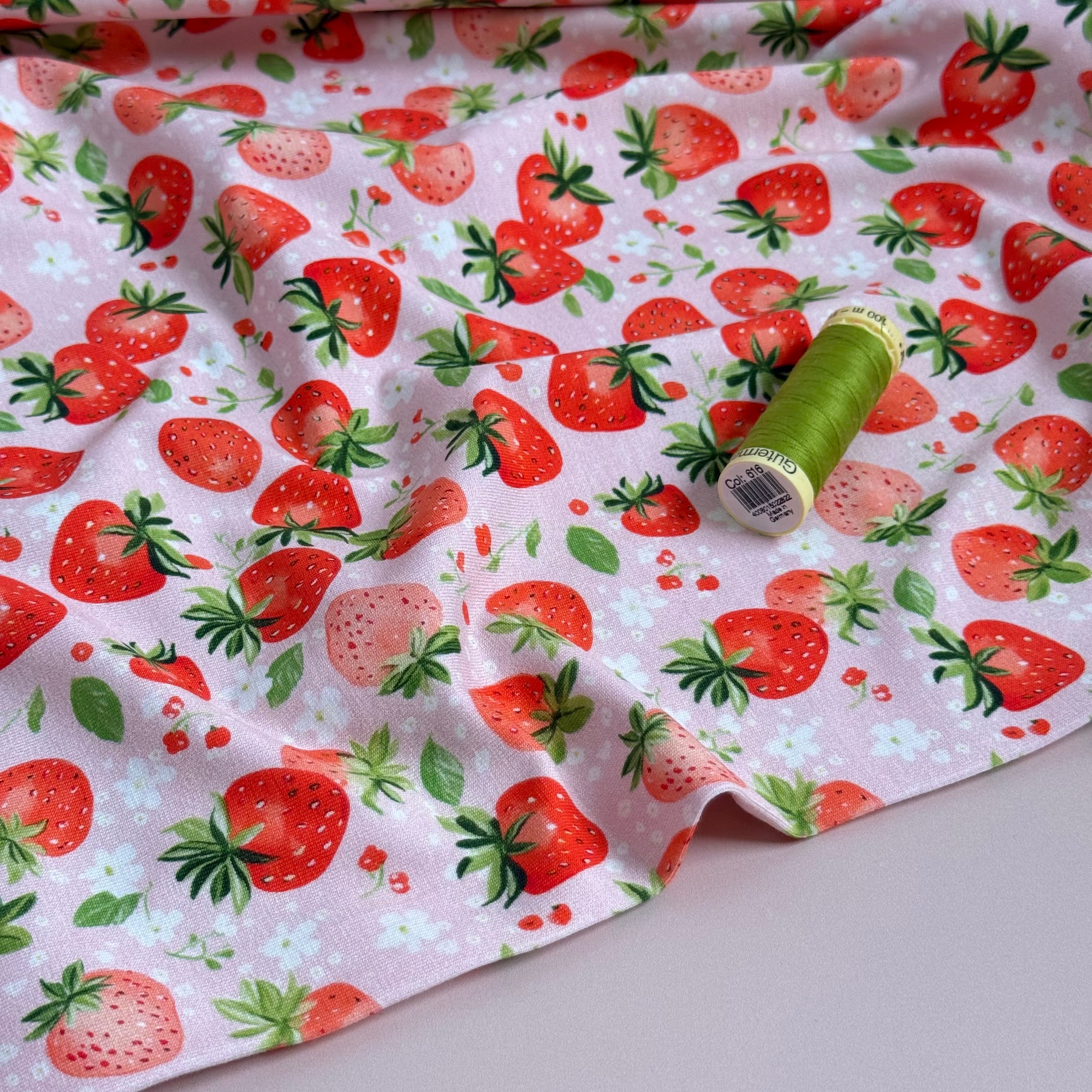 Danish Design - Strawberries Cotton Jersey