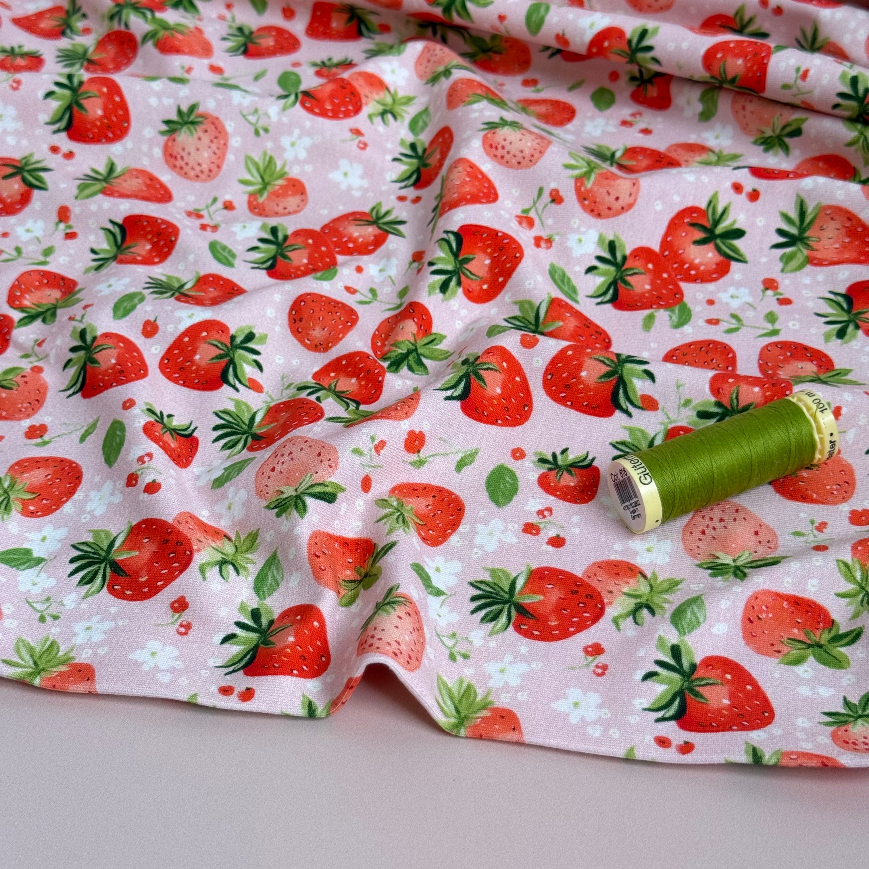 Danish Design - Strawberries Cotton Jersey