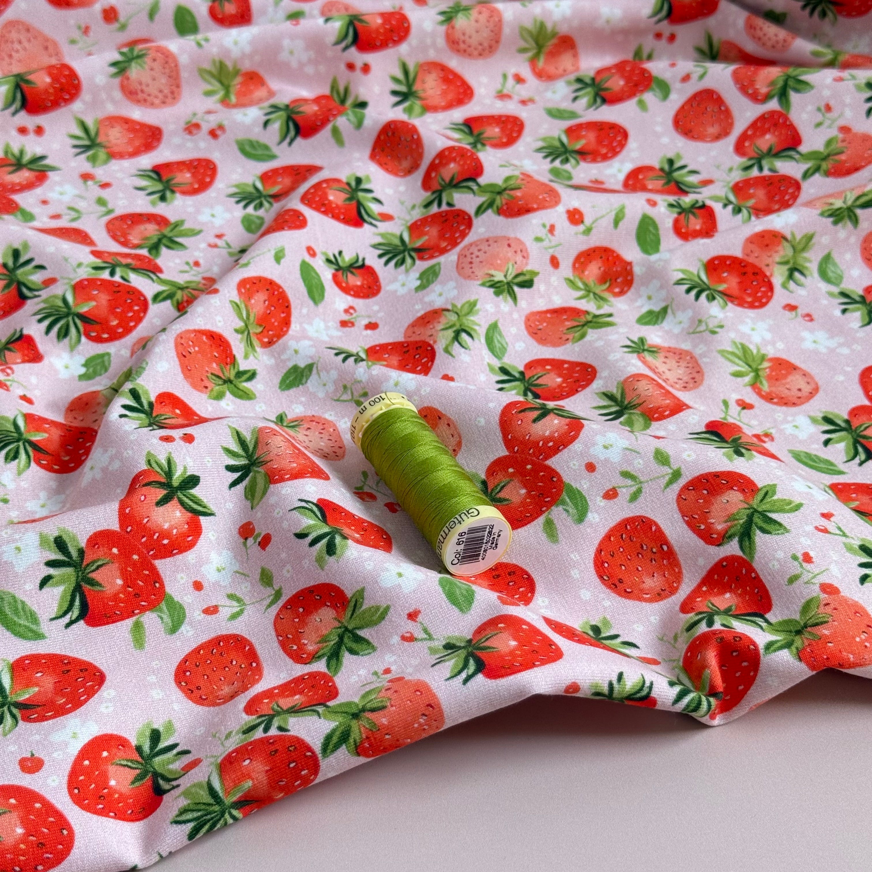 Danish Design - Strawberries Cotton Jersey