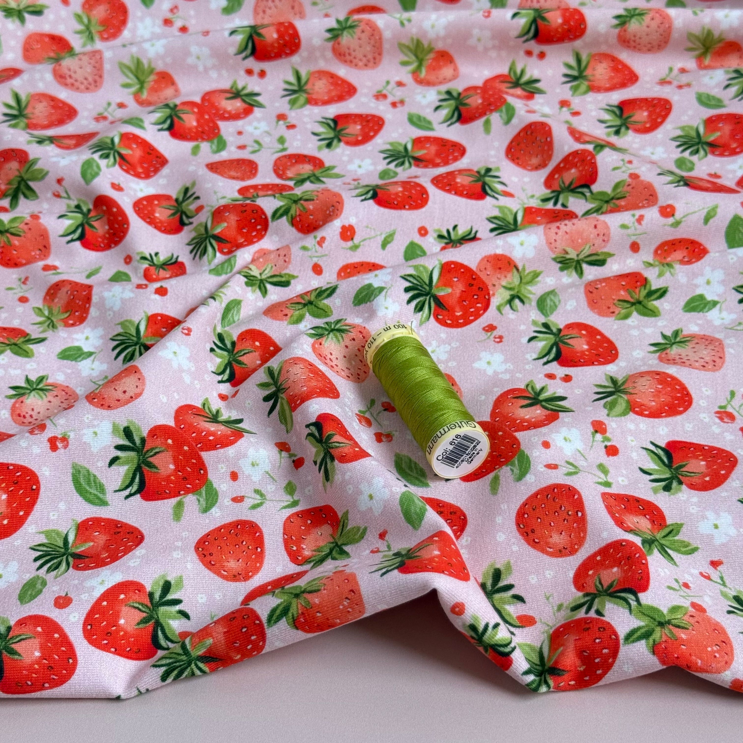 Danish Design - Strawberries Cotton Jersey