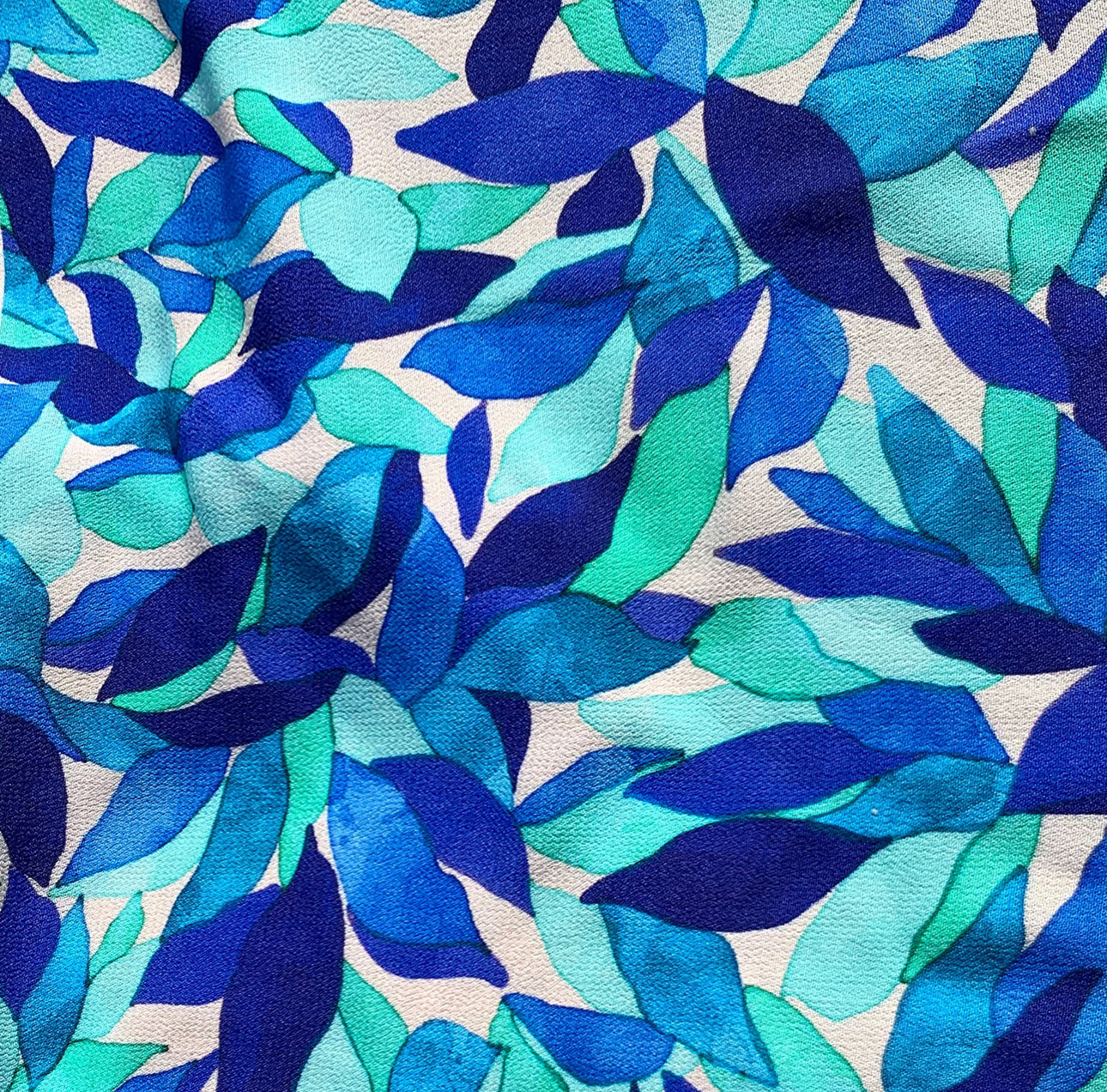 REMNANT 1 Metre - My Dress Made - Azurite Viscose Crepe Fabric