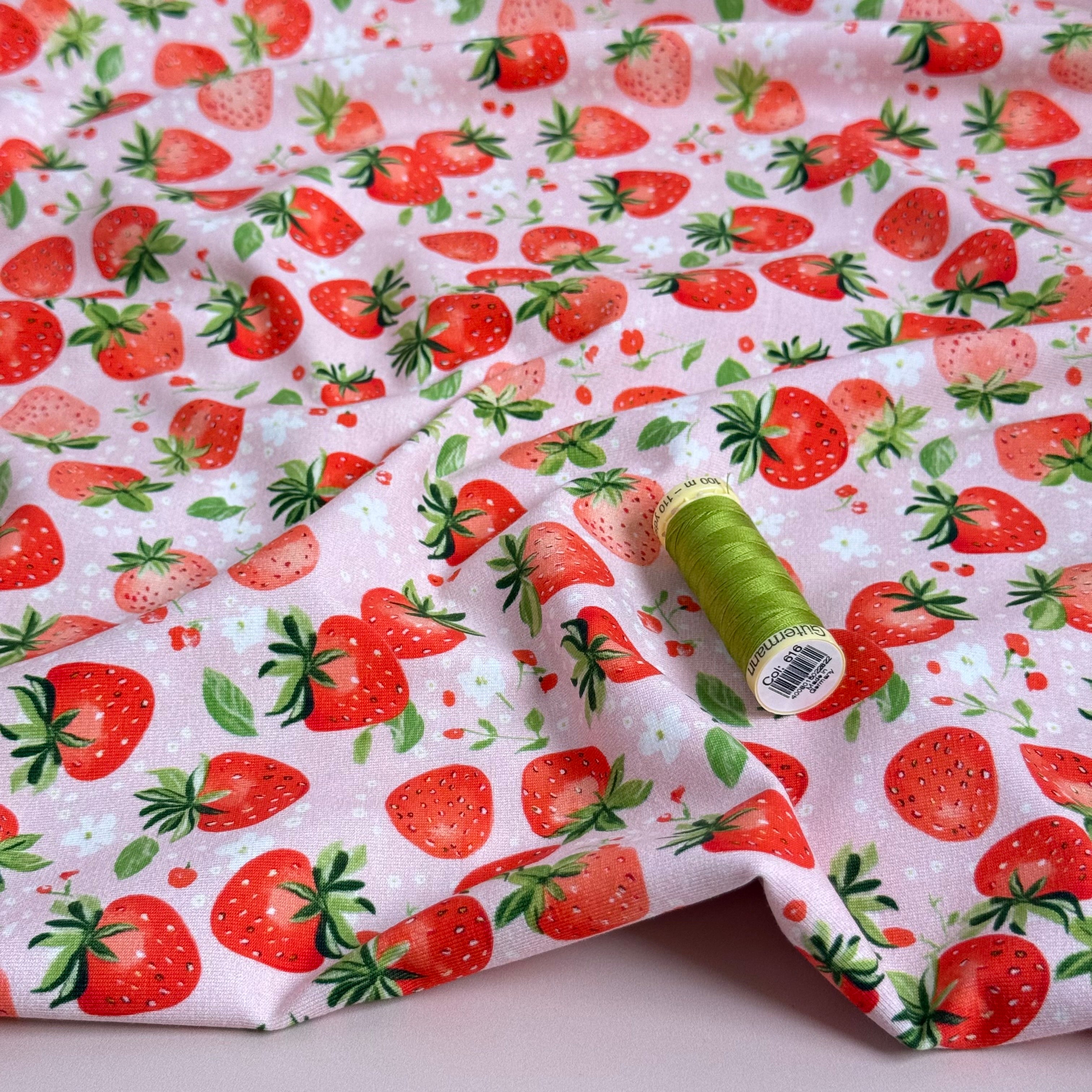 Danish Design - Strawberries Cotton Jersey
