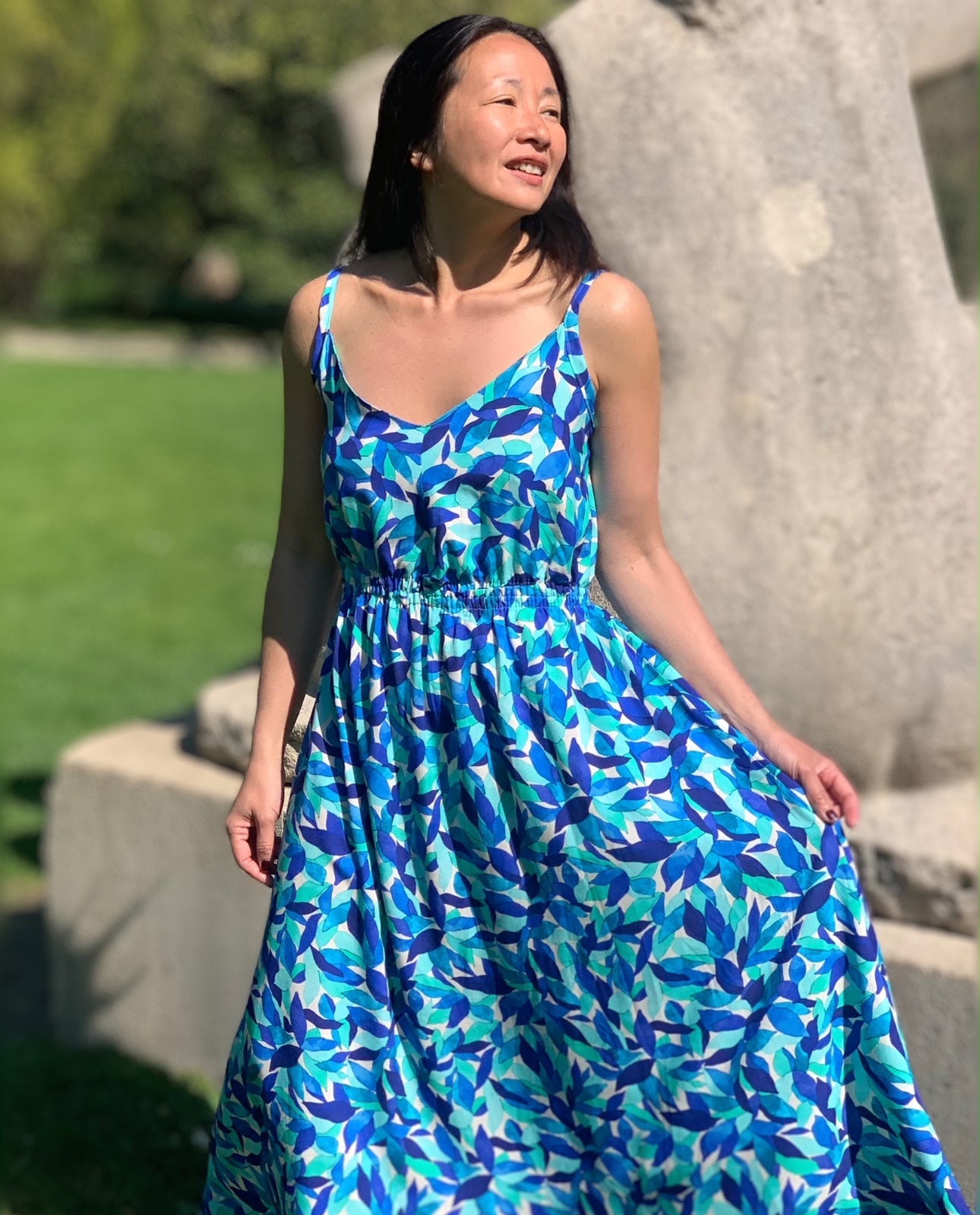 REMNANT 1 Metre - My Dress Made - Azurite Viscose Crepe Fabric