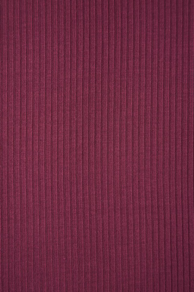 Derby Ribbed Jersey Cherry with TENCEL™ Modal Fibres
