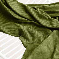Derby Ribbed Jersey Tea Green with TENCEL™ Modal Fibres