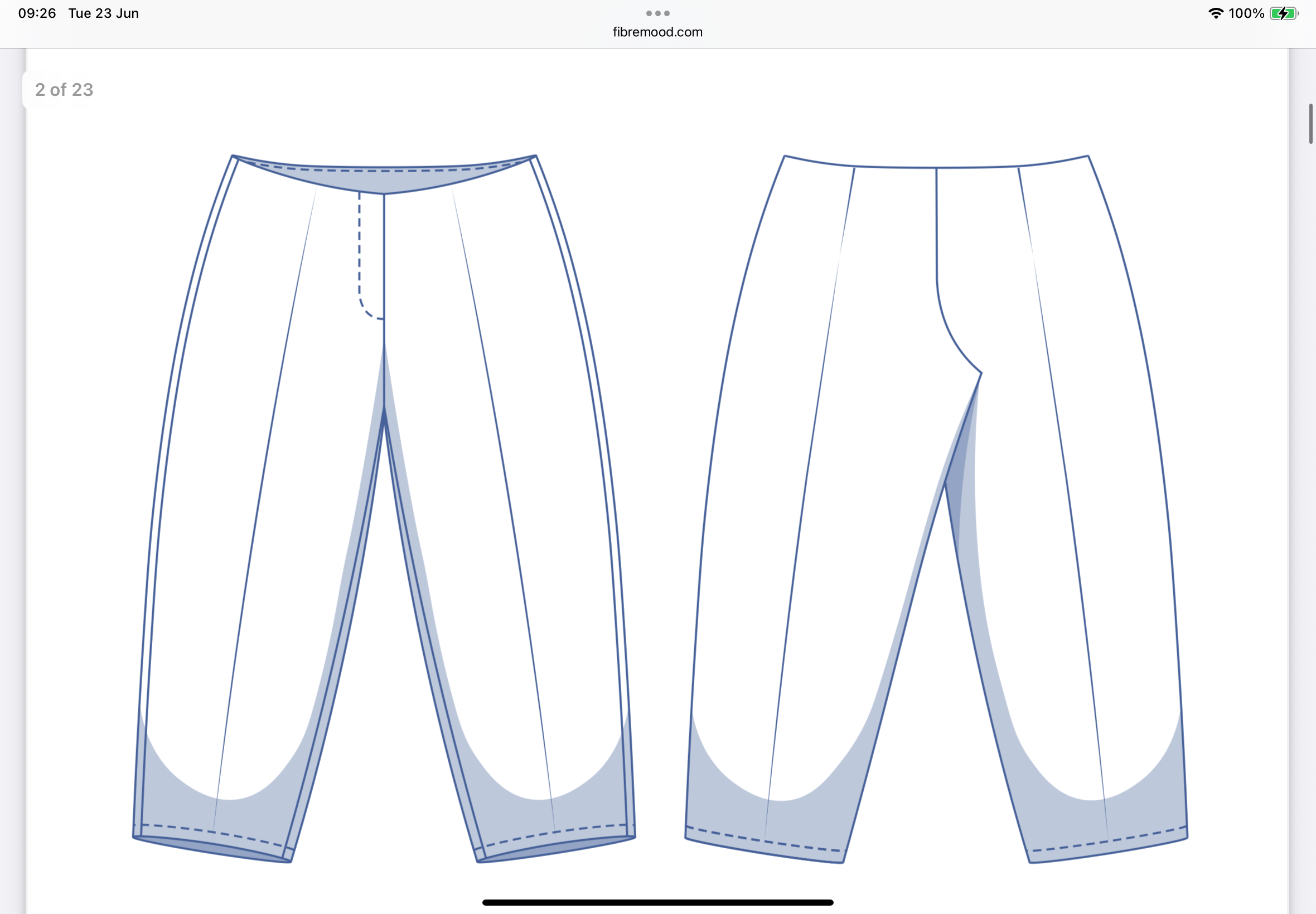 Fibre Mood - ANGELA Trousers Sewing Pattern