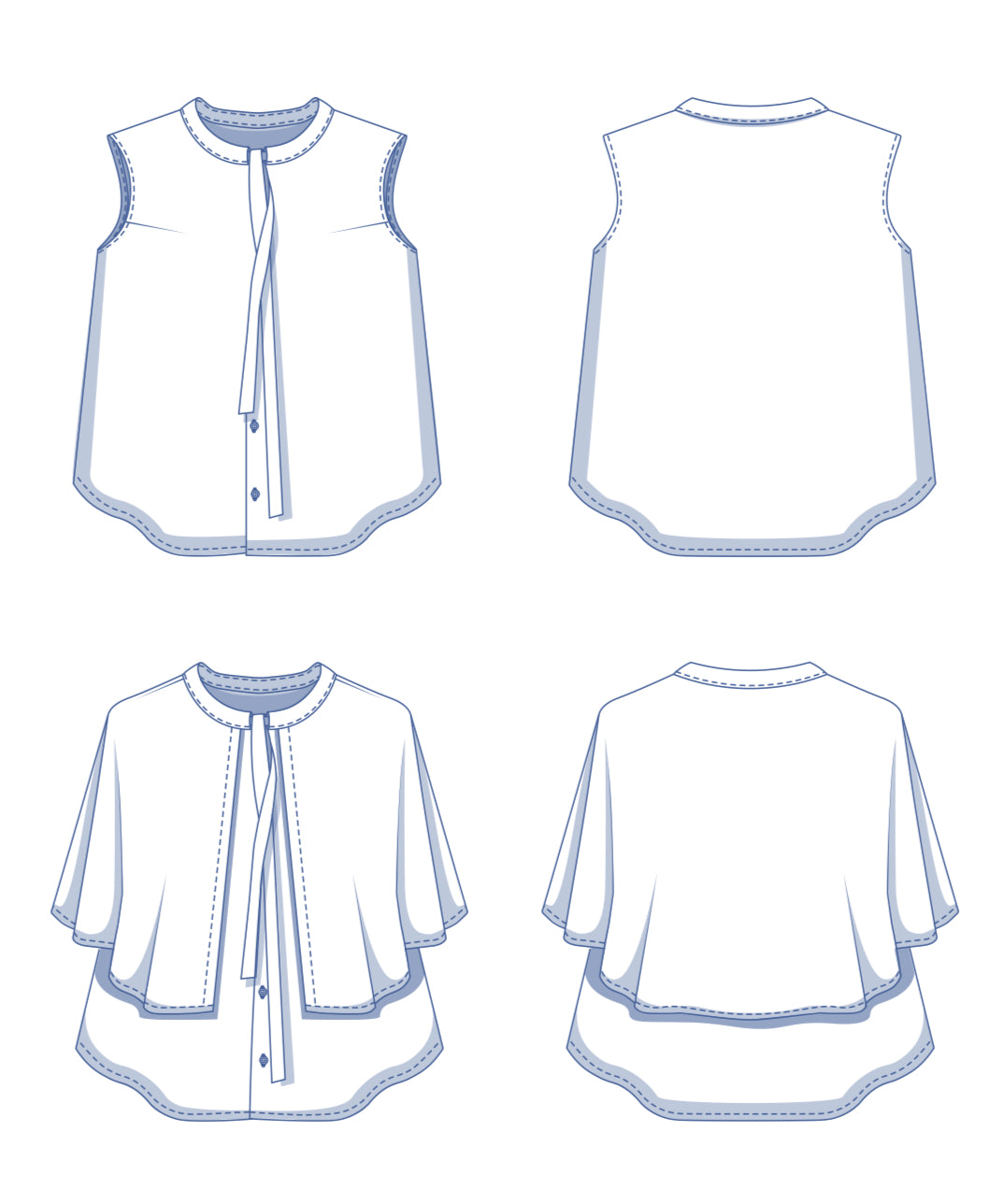 Fibre Mood - RIMA Blouse Sewing Pattern
