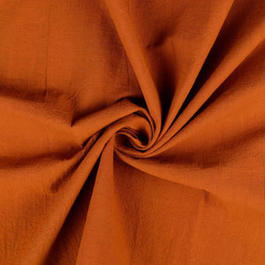 Vintage Rust Orange Washed Cotton