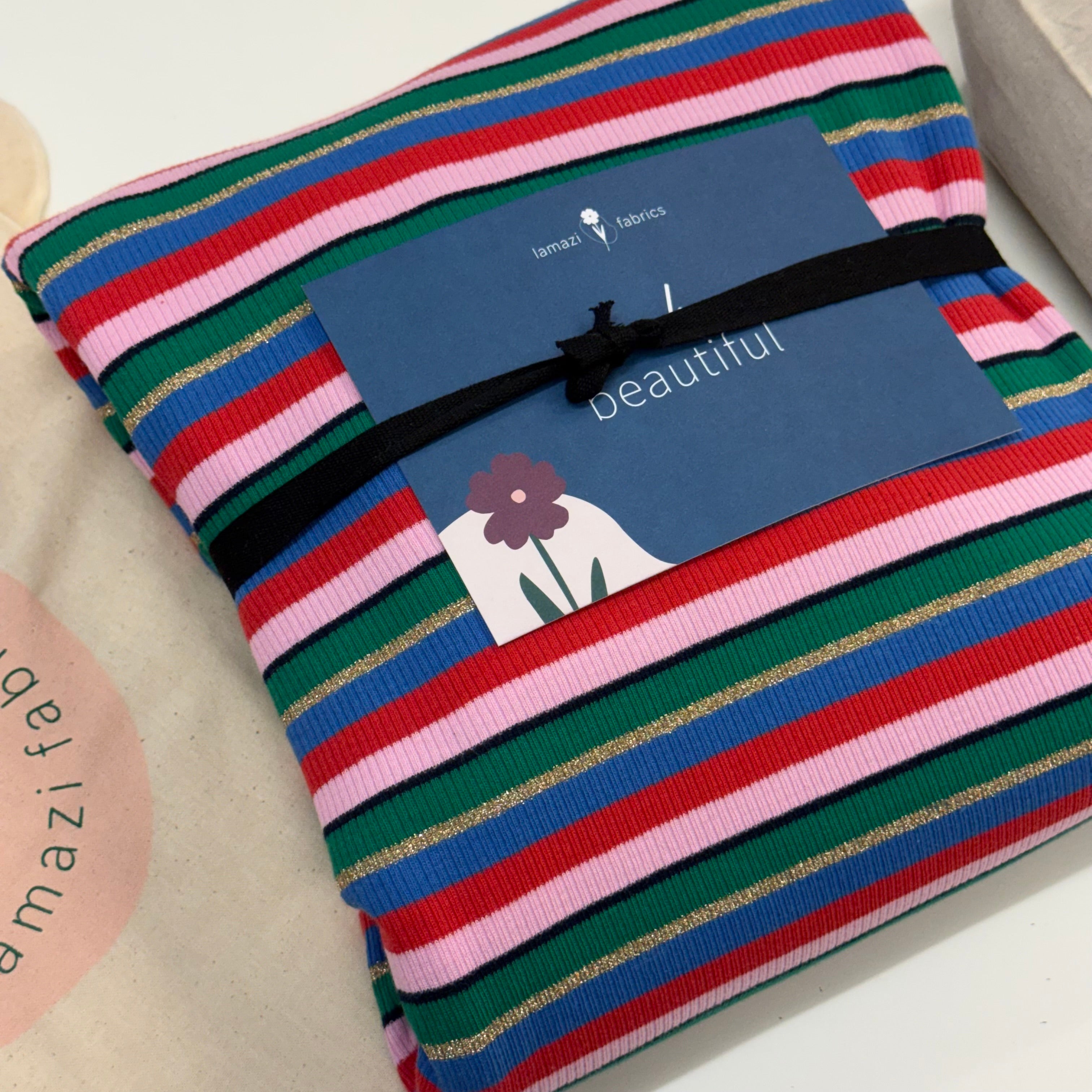 Sewing Kit -True Bias Brynn Cardigan Top Sewing Kit in Cotton Ribbed Jersey (multiple print options)