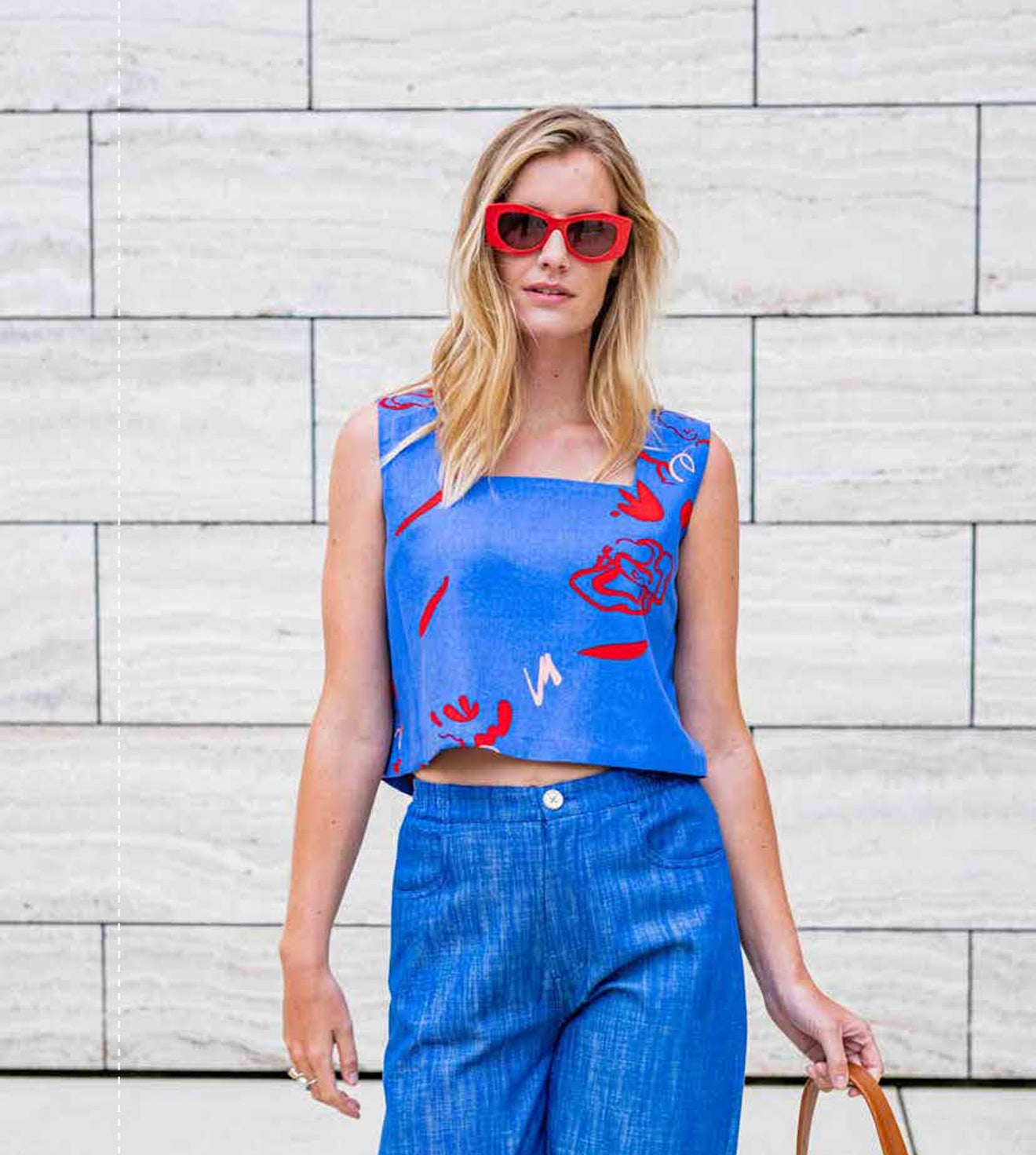 Sewing Kit - UZMA Top in Sealife Linen Viscose