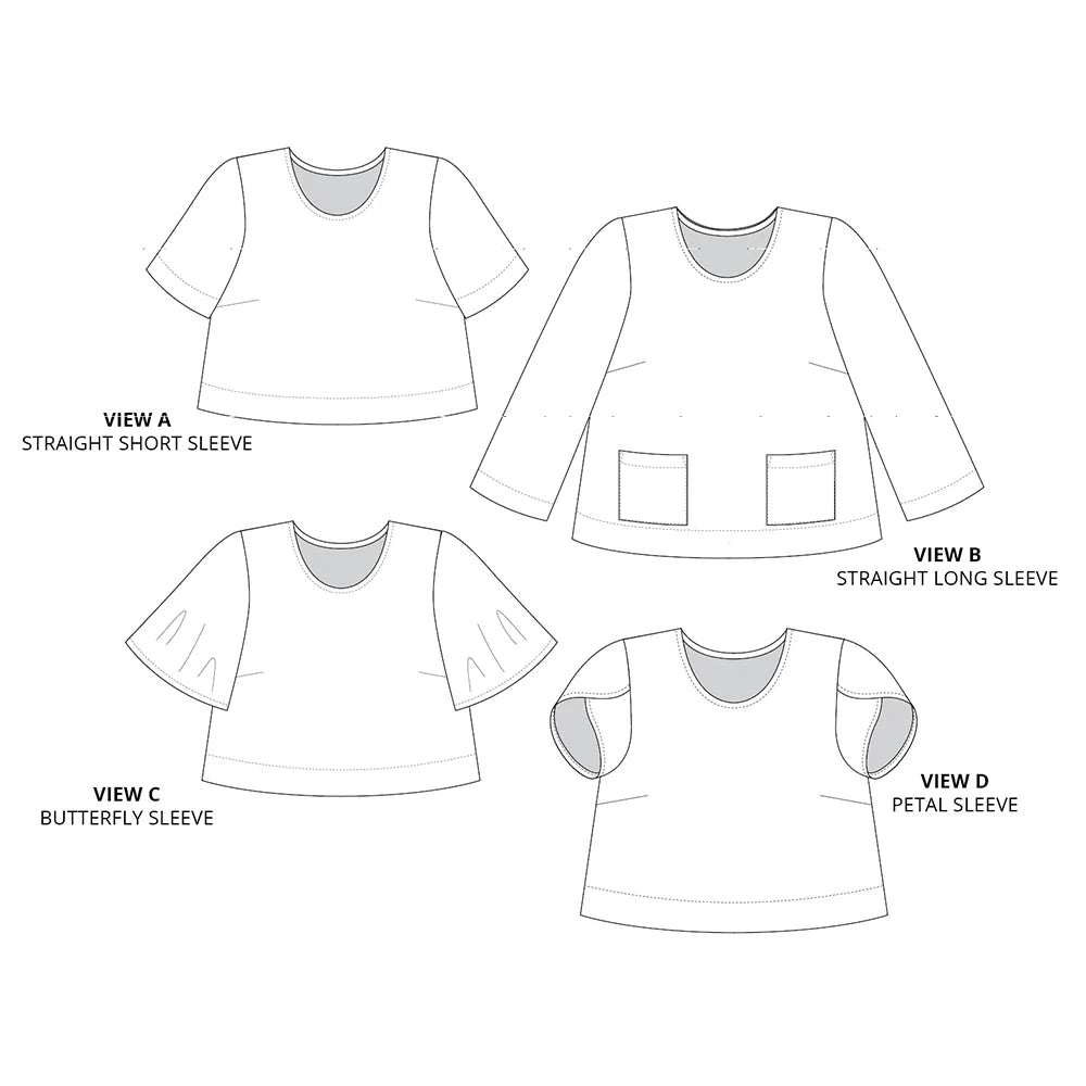 Make An Outfit Colour Bundle and Sewing Kit - Ashton Top and Spring Trousers in Italian Landscape & Brown Flow Linens