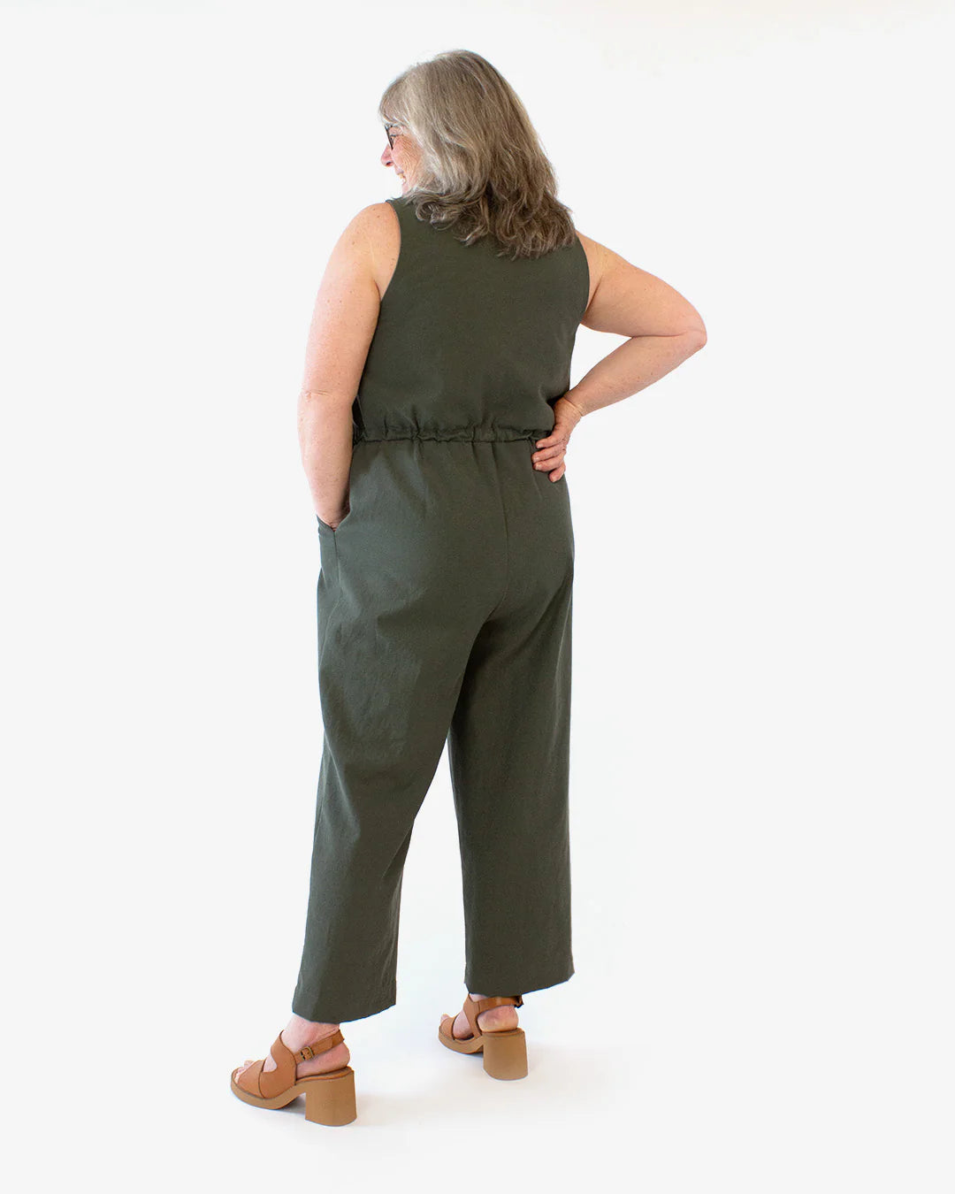 Sewing Kit - LAZO Jumpsuit in Vintage Lace Linen Viscose Fabric