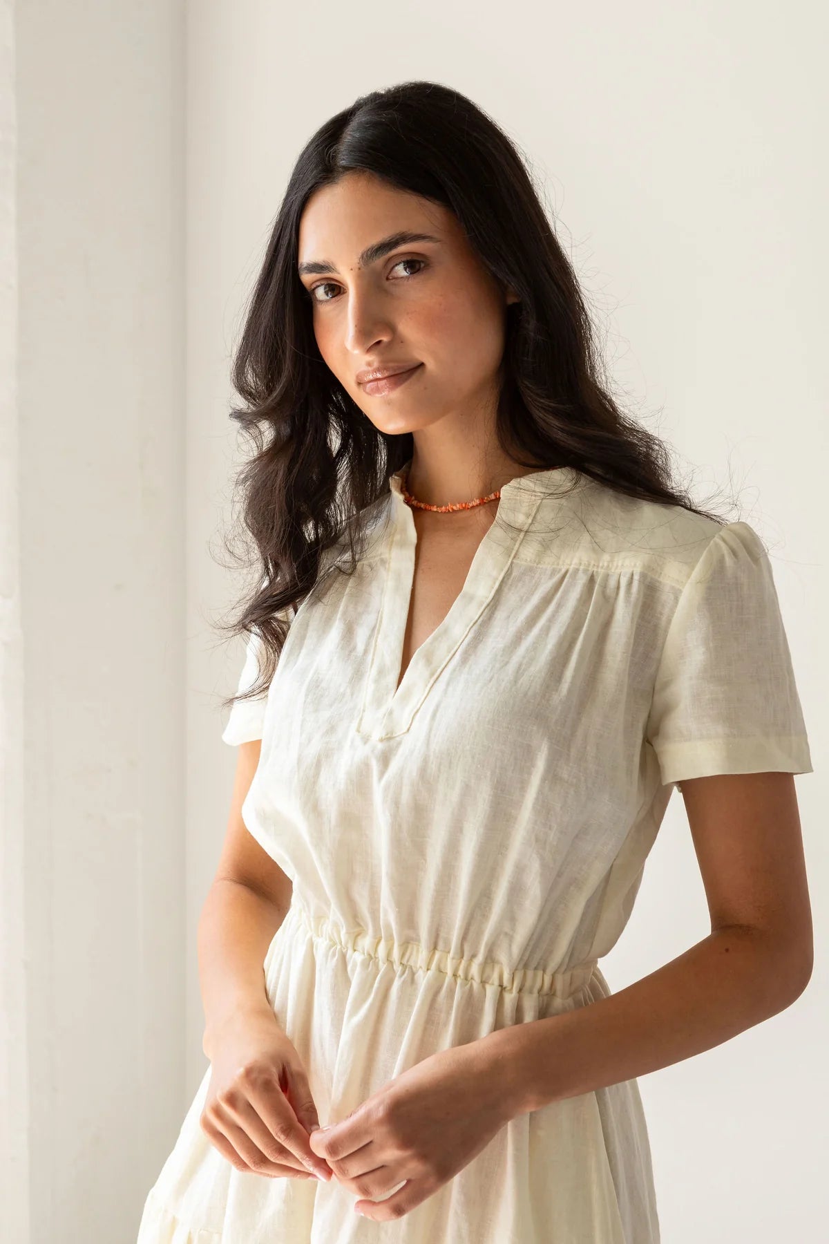Sewing Kit - The CANYON Dress & Top in Vintage Lace Linen Viscose Blend