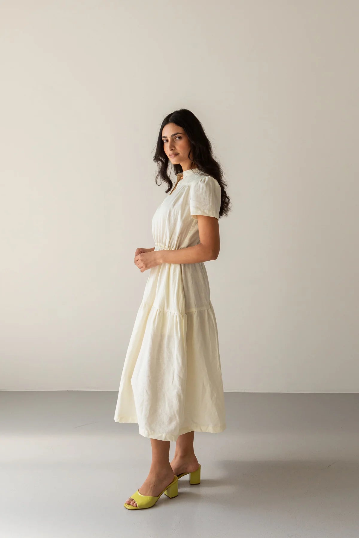 Sewing Kit - The CANYON Dress & Top in Vintage Lace Linen Viscose Blend