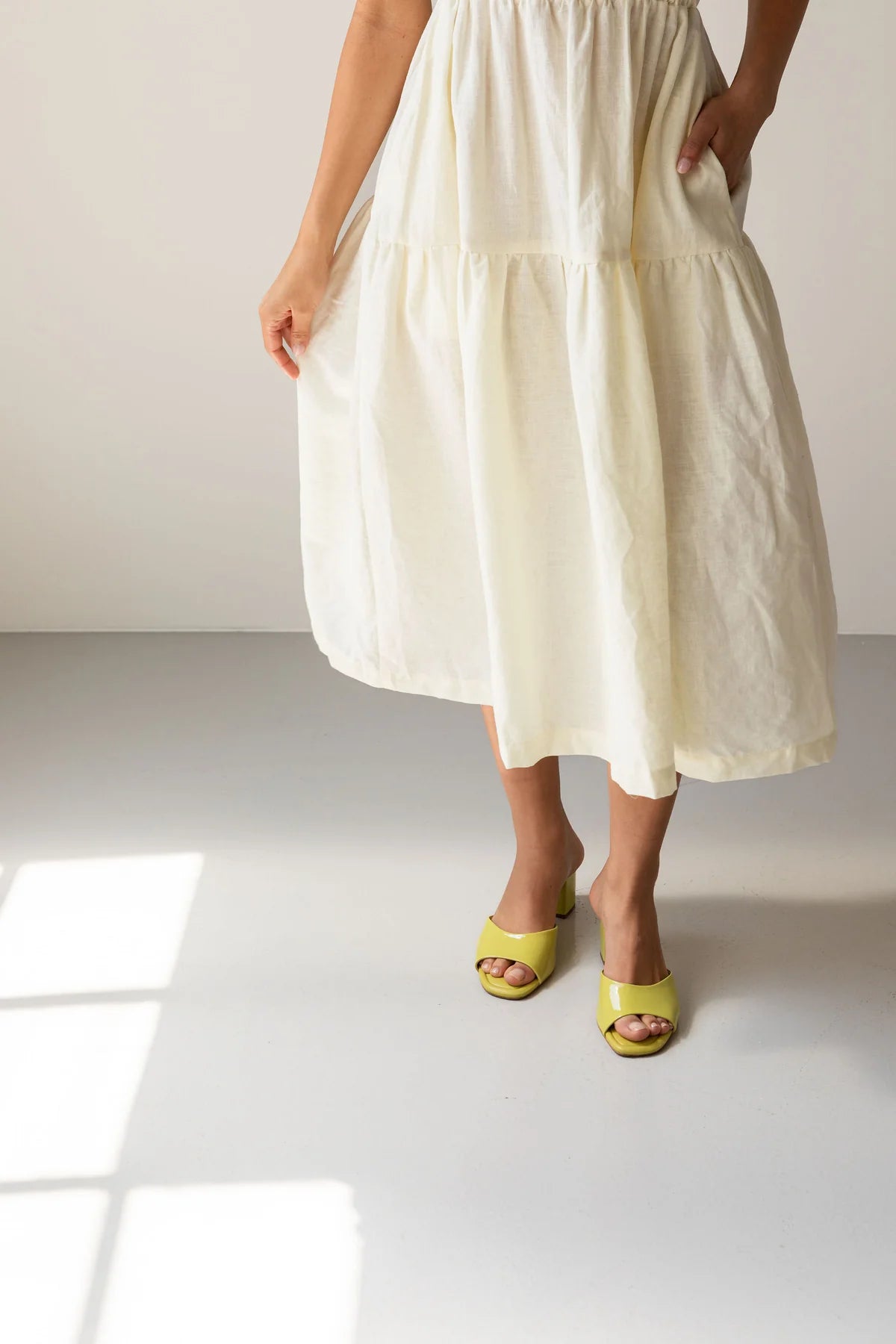 Sewing Kit - The CANYON Dress & Top in Vintage Lace Linen Viscose Blend