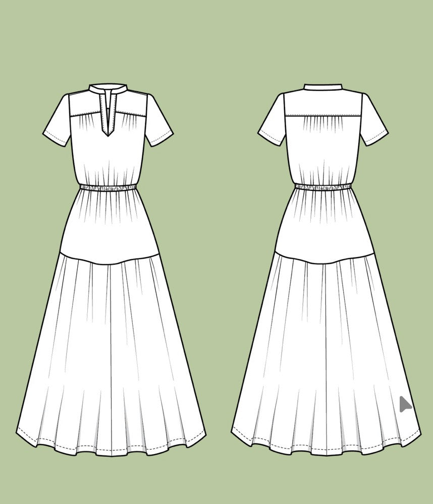 Sewing Kit - The CANYON Dress & Top in Vintage Lace Linen Viscose Blend