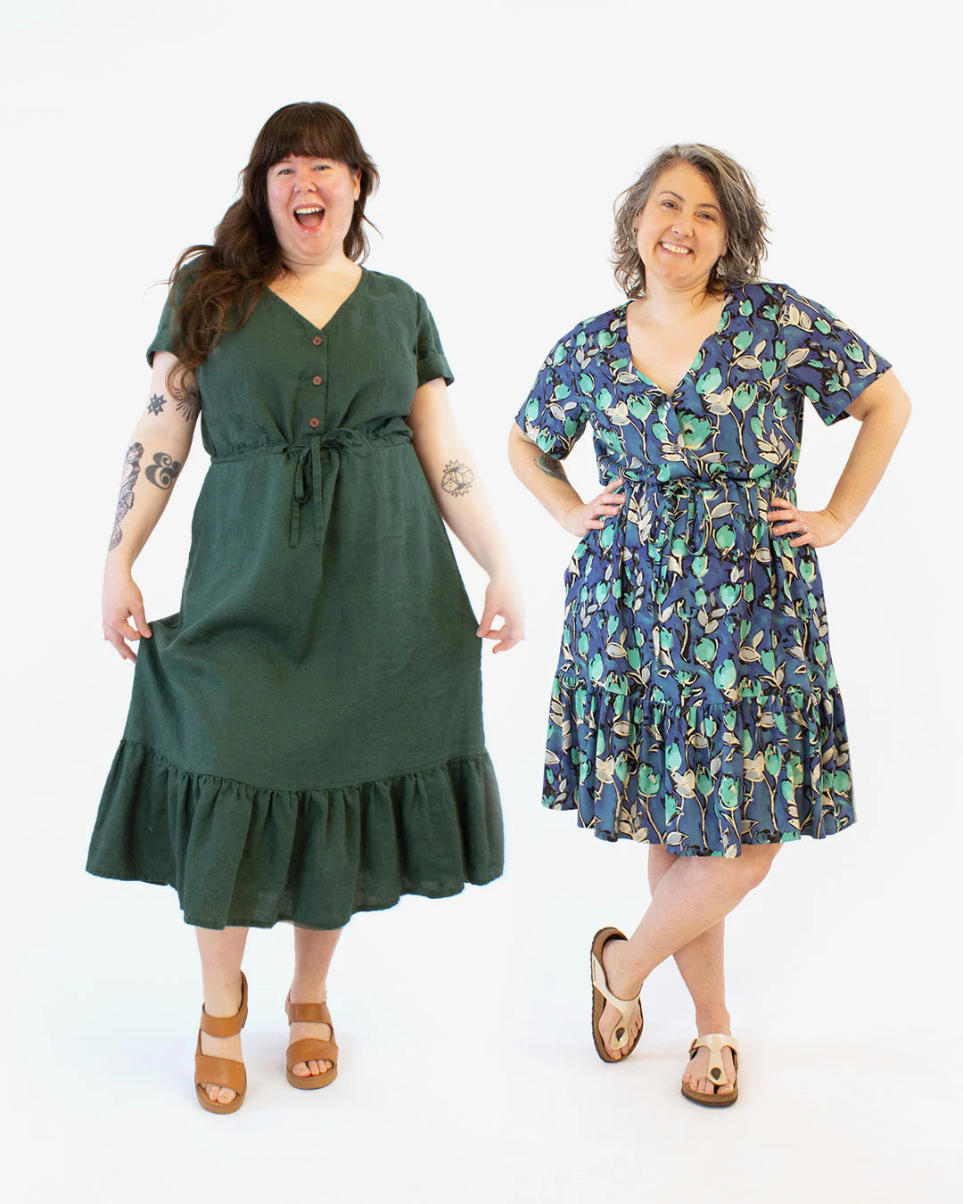 Sewing Kit - HOLMES Dress in Lupine Petals Viscose Fabric