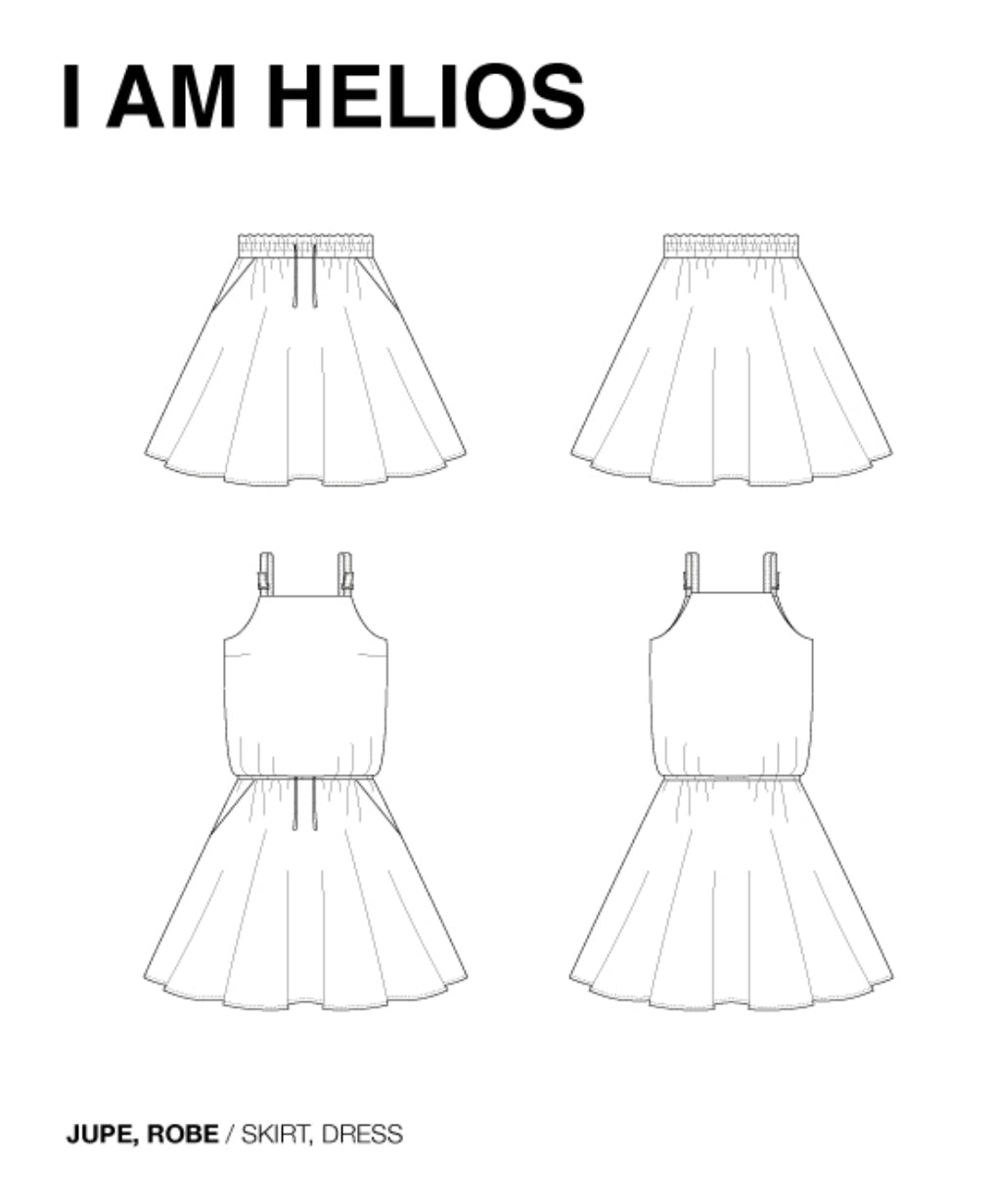 I AM - Helios Top, Skirt, Trousers, Dress and Jumpsuit Sewing Pattern