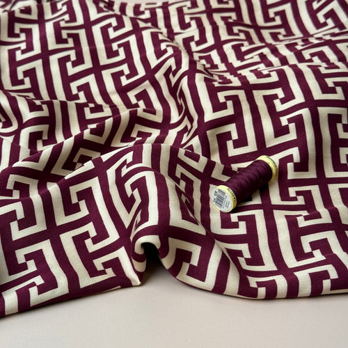 Maze Viscose Sateen Fabric
