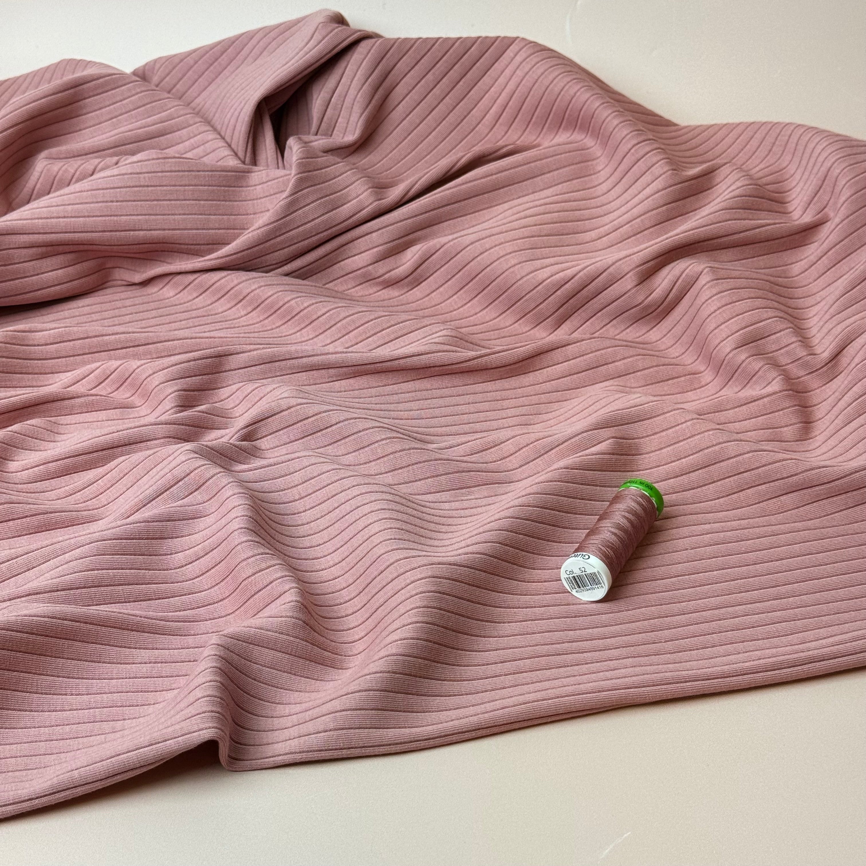 Light Thistle Cotton Ribbed Jersey