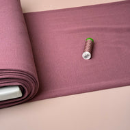 Pink Organic Ribbed Tubular Cuff Ribbing