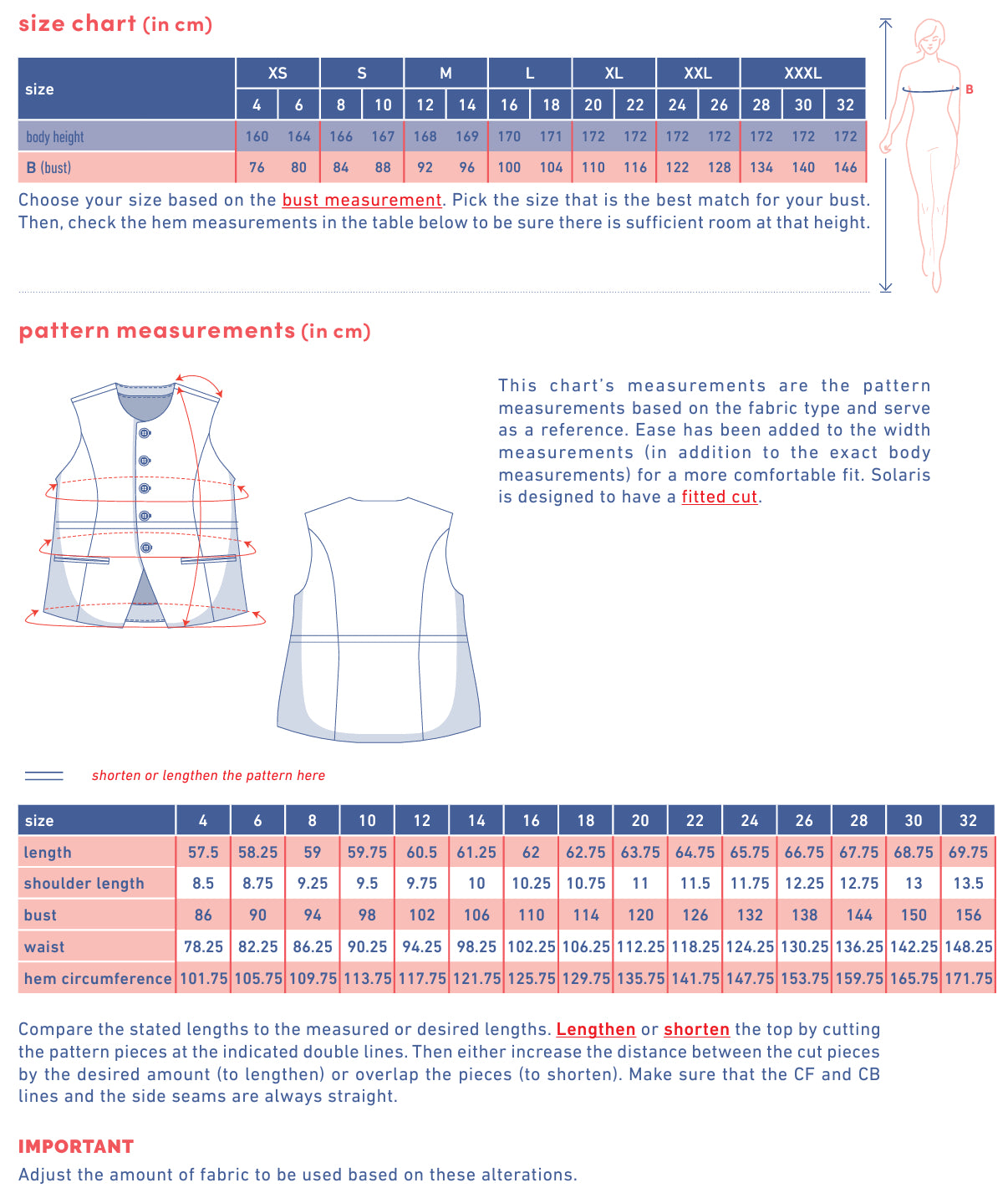 Fibre Mood - SOLARIS Vest Sewing Pattern