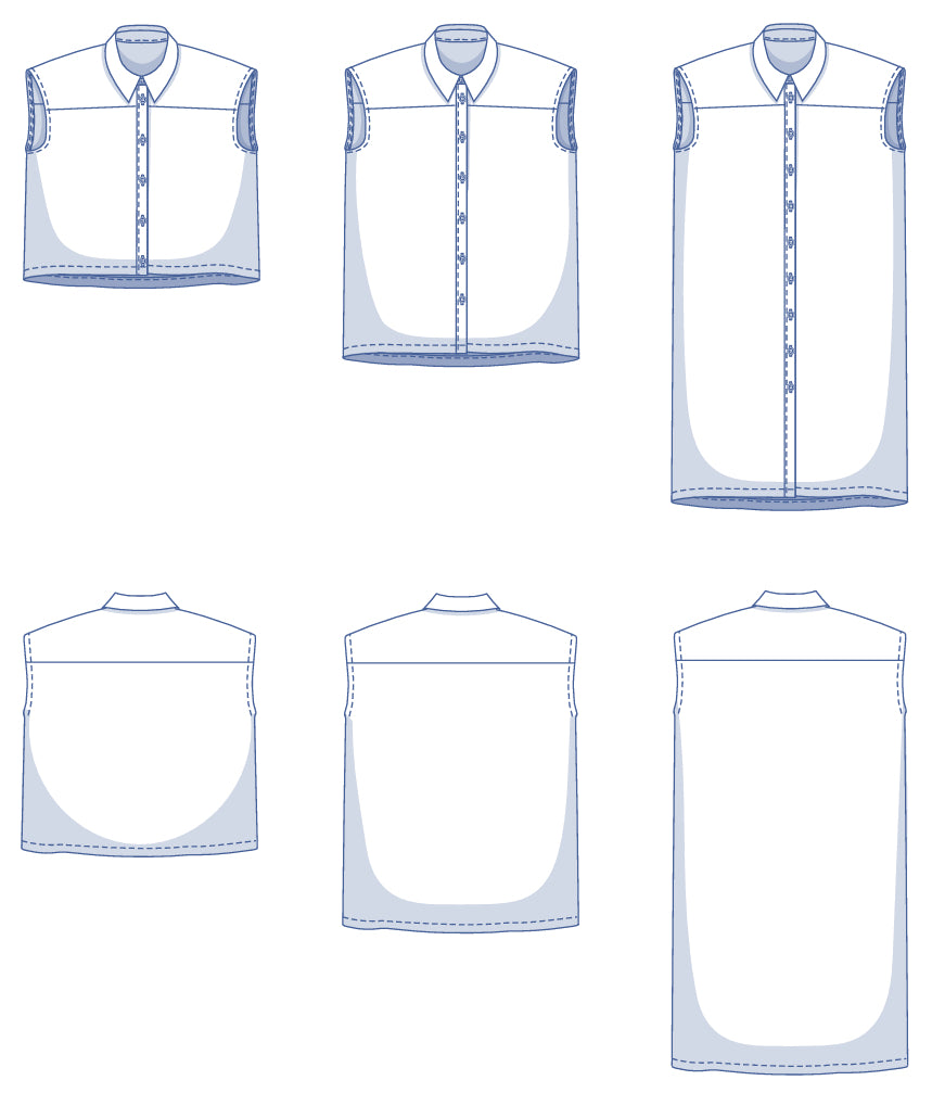 Fibre Mood - MARLEY Shirt and Shirt Dress Sewing Pattern