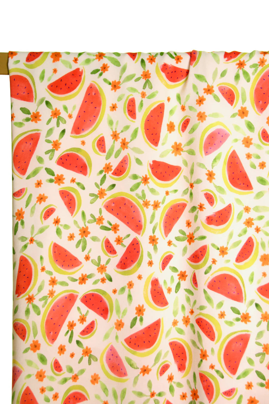 Atelier Jupe - White Viscose with Watermelons Fabric