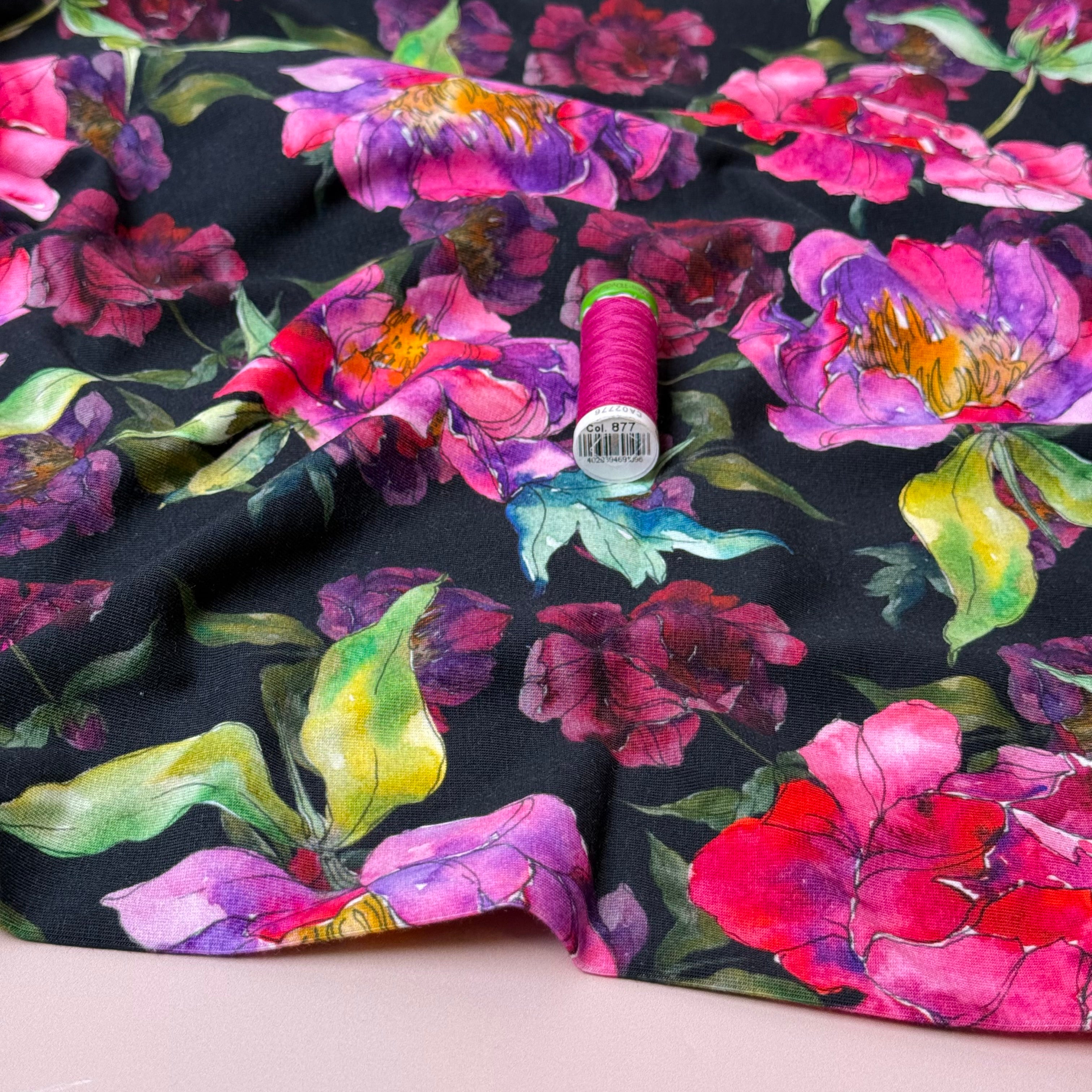 Danish Design - Vibrant Florals Cotton Jersey