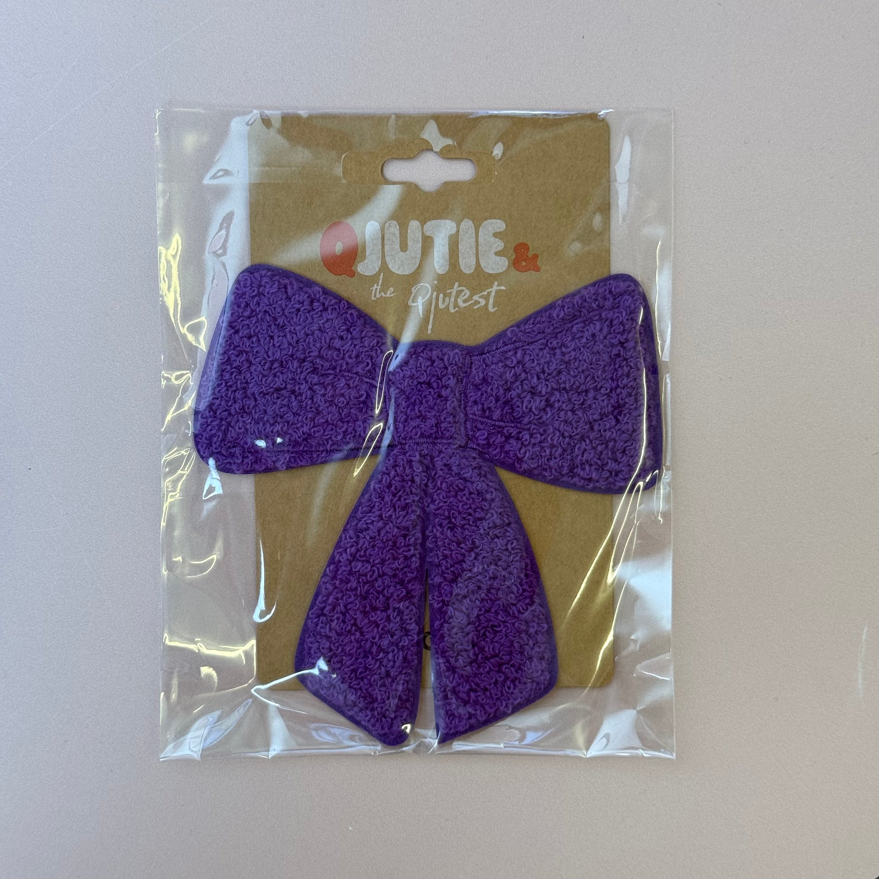 Iron on Patch - Purple Bow